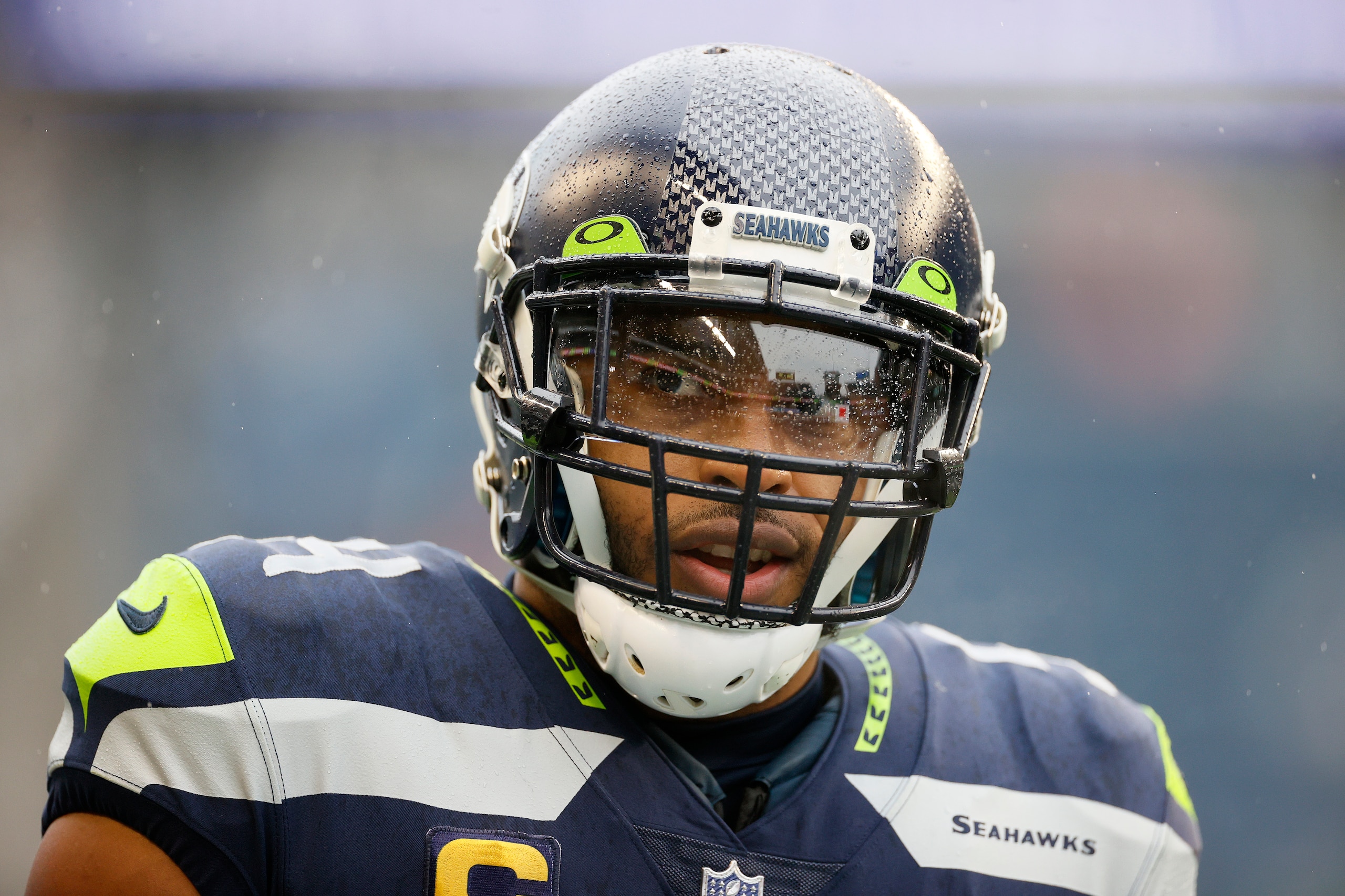SEATTLE, WASHINGTON - JANUARY 02: Bobby Wagner #54 of the Seattle Seahawks looks on before the game against the Detroit Lions at Lumen Field on January 02, 2022 in Seattle, Washington. (Photo by Steph Chambers/Getty Images) SEATTLE, WASHINGTON - JANUARY 02: Bobby Wagner #54 of the Seattle Seahawks looks on before the game against the Detroit Lions at Lumen Field on January 02, 2022 in Seattle, Washington. (Photo by Steph Chambers/Getty Images)