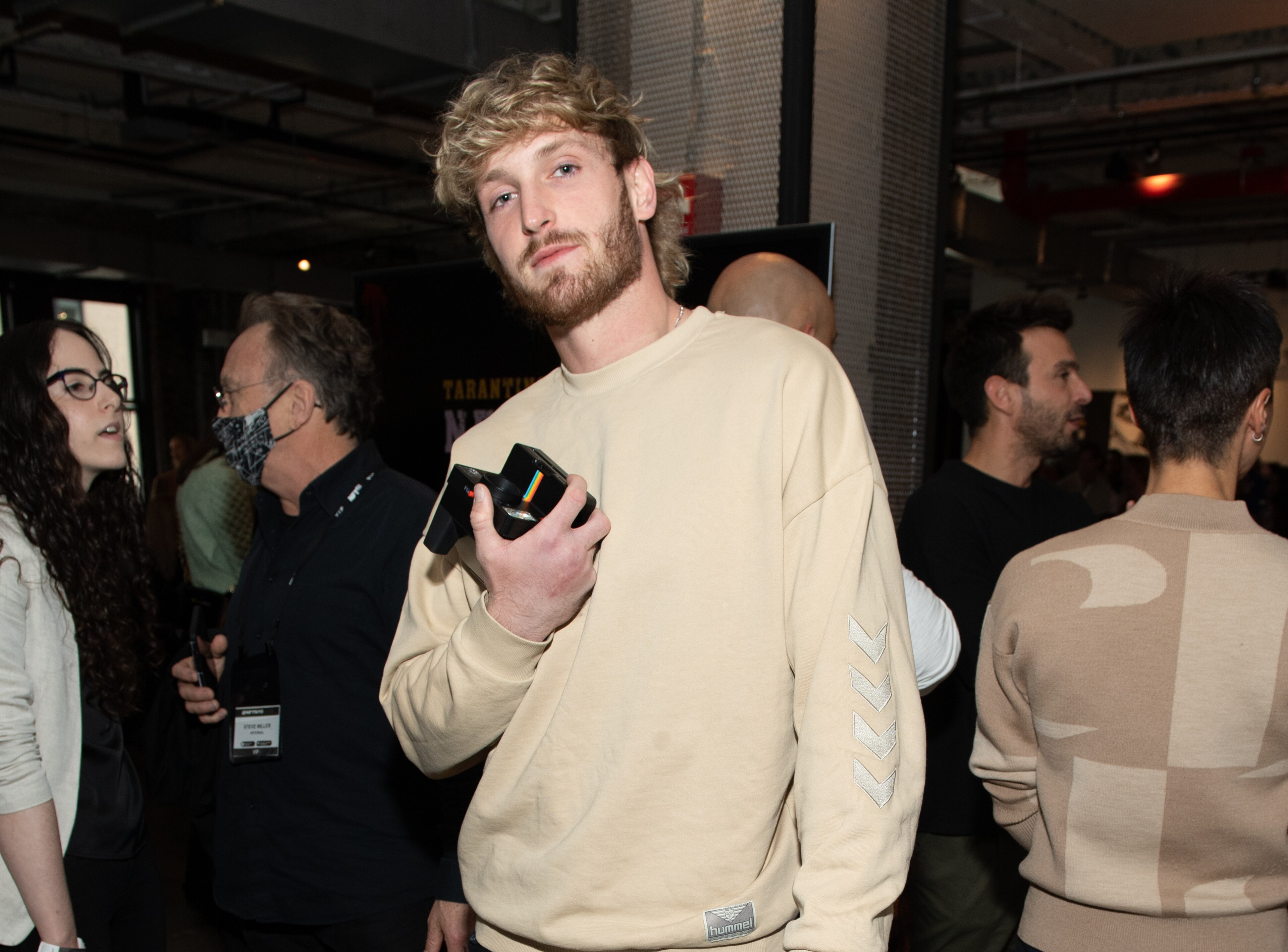 NEW YORK, NEW YORK - NOVEMBER 02: Logan Paul attends a panel discussion with Quentin Tarantino on "Pulp Fiction" NFTs during NFT.NYC at Neuehouse on November 02, 2021 in New York City. (Photo by Noam Galai/Getty Images) NEW YORK, NEW YORK - NOVEMBER 02: Logan Paul attends a panel discussion with Quentin Tarantino on "Pulp Fiction" NFTs during NFT.NYC at Neuehouse on November 02, 2021 in New York City. (Photo by Noam Galai/Getty Images)