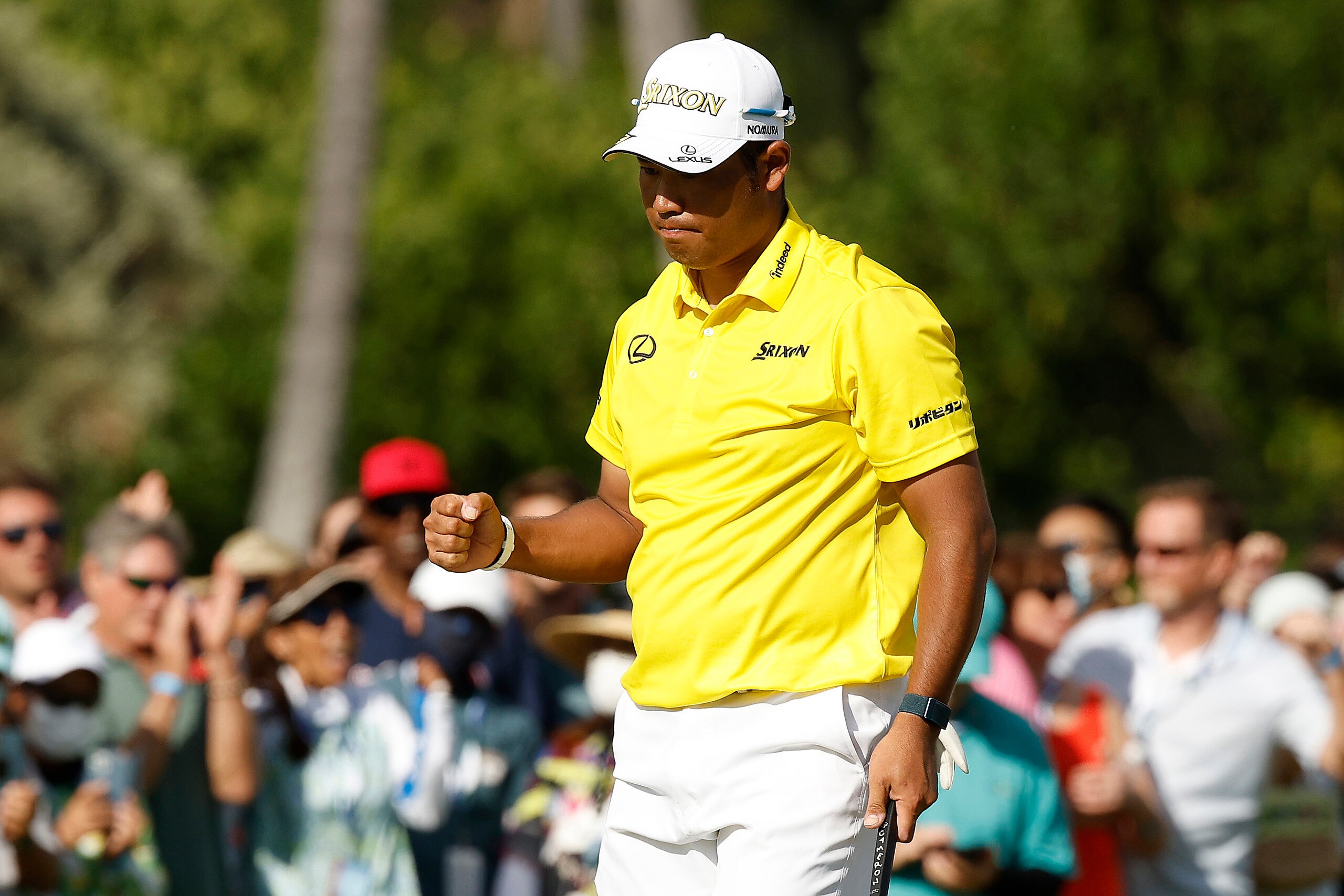 HONOLULU, HAWAII - JANUARY 16: Hideki Matsuyama of Japan reacts on the 11th green during the final round of the Sony Open in Hawaii at Waialae Country Club on January 16, 2022 in Honolulu, Hawaii. (Photo by Cliff Hawkins/Getty Images) HONOLULU, HAWAII - JANUARY 16: Hideki Matsuyama of Japan reacts on the 11th green during the final round of the Sony Open in Hawaii at Waialae Country Club on January 16, 2022 in Honolulu, Hawaii. (Photo by Cliff Hawkins/Getty Images)