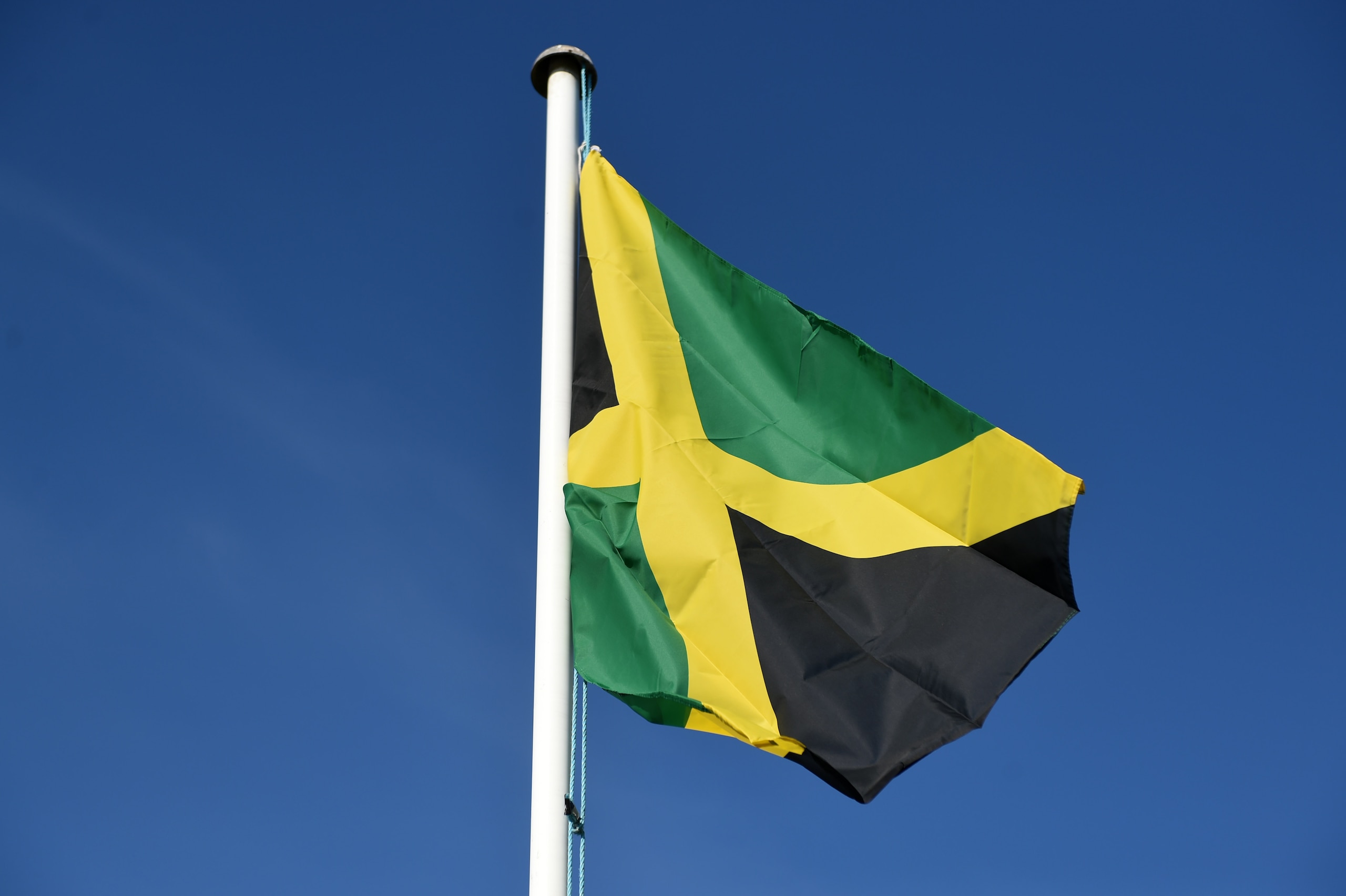 02/07/19 PRE SEASON FRIENDLY.GRETNA v MOTHERWELL.RAYDALE PARK - GRETNA.A Jamaican flag flies above Raydale Park   (Photo by Ross MacDonald/SNS Group via Getty Images)