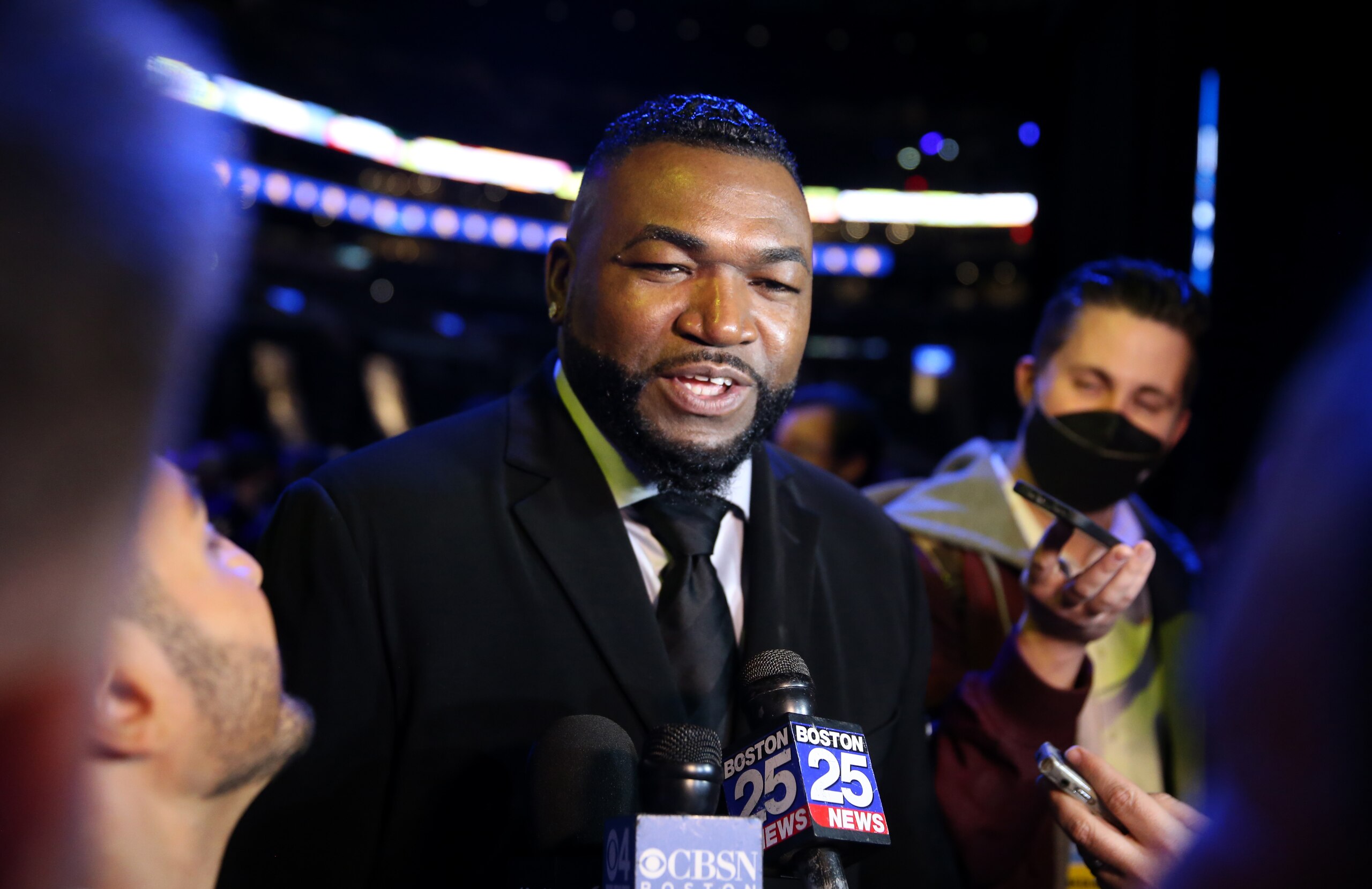Boston, MA - December 8: The Sports Museum's annual awards program The Tradition honored former Red Sox player David Ortiz in Boston on December 8, 2021. (Photo by Jonathan Wiggs/The Boston Globe via Getty Images) Boston, MA - December 8: The Sports Museum's annual awards program The Tradition honored former Red Sox player David Ortiz in Boston on December 8, 2021. (Photo by Jonathan Wiggs/The Boston Globe via Getty Images)