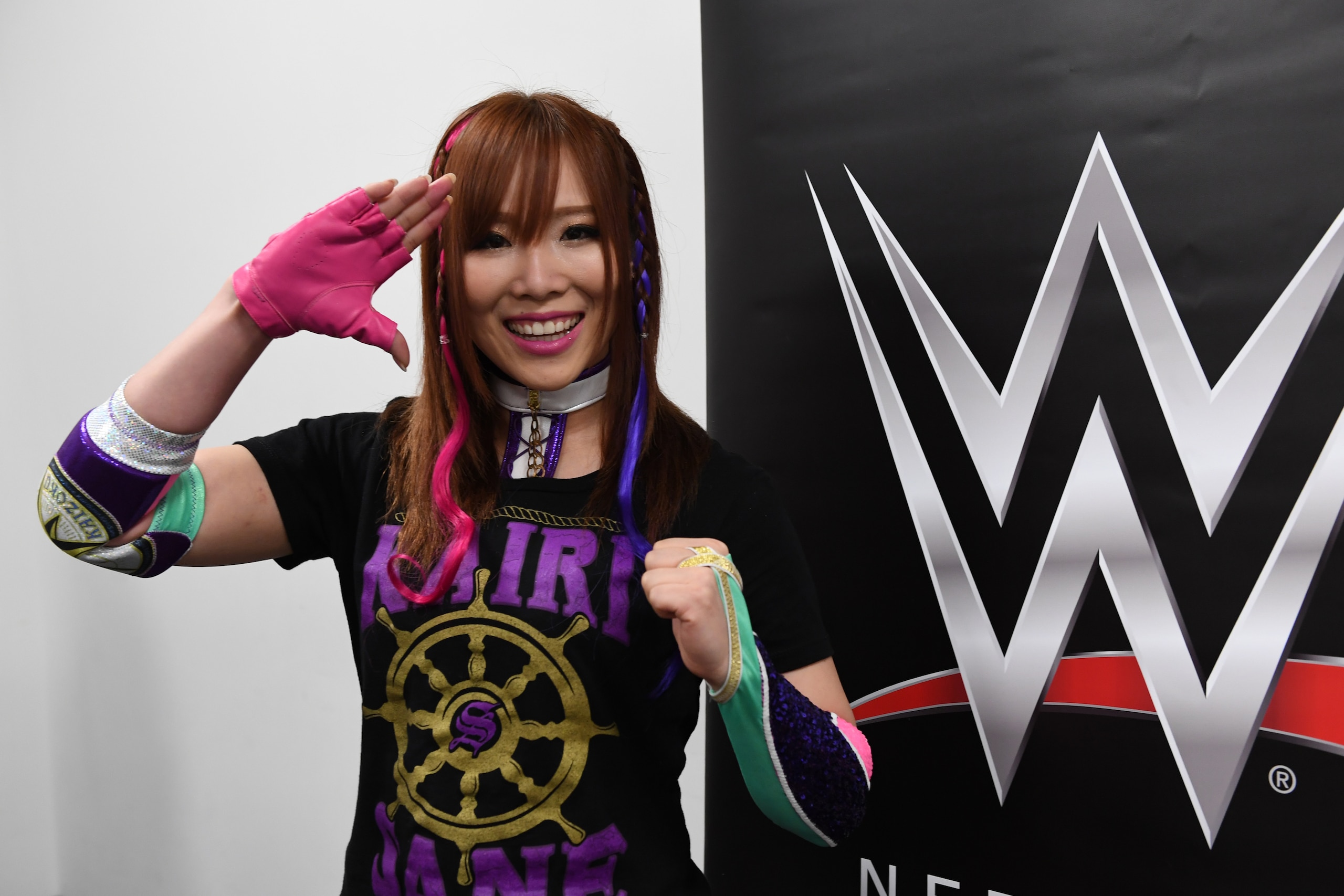TOKYO,JAPAN - JUNE 29: Kairi Sane poses for photographs prior to during the WWE Live Tokyo at Ryogoku Kokugikan on June 29, 2019 in Tokyo, Japan. (Photo by Etsuo Hara/Getty Images)