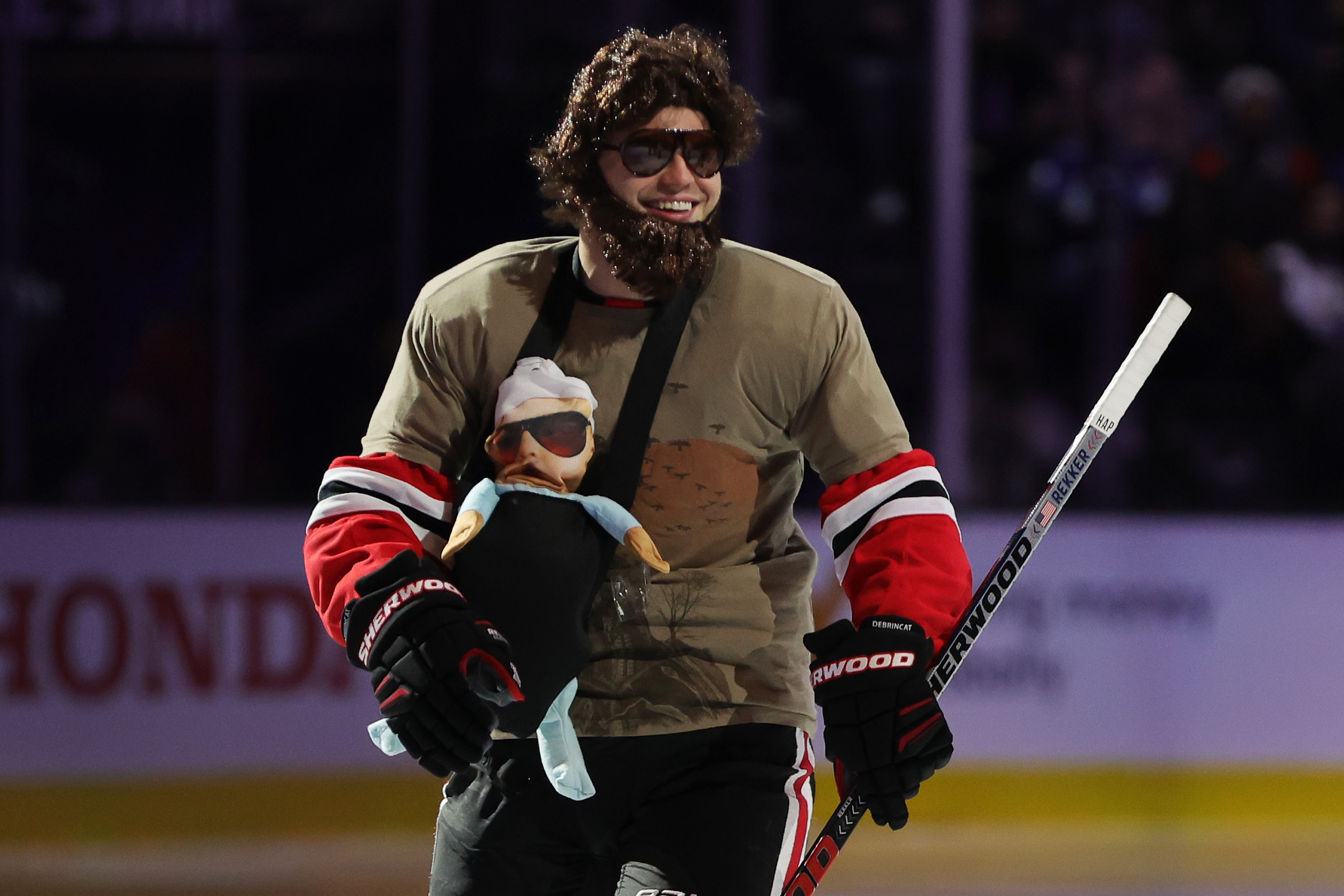 LAS VEGAS, NEVADA - FEBRUARY 04: Alex DeBrincat #12 of the Chicago Blackhawks looks on during the 2022 NHL All-Star Skills Competition at T-Mobile Arena on February 04, 2022 in Las Vegas, Nevada. (Photo by Ethan Miller/Getty Images) LAS VEGAS, NEVADA - FEBRUARY 04: Alex DeBrincat #12 of the Chicago Blackhawks looks on during the 2022 NHL All-Star Skills Competition at T-Mobile Arena on February 04, 2022 in Las Vegas, Nevada. (Photo by Ethan Miller/Getty Images)