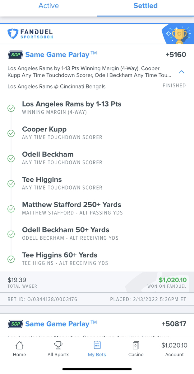 $32K SUPER BOWL EXACT SCORE BET 