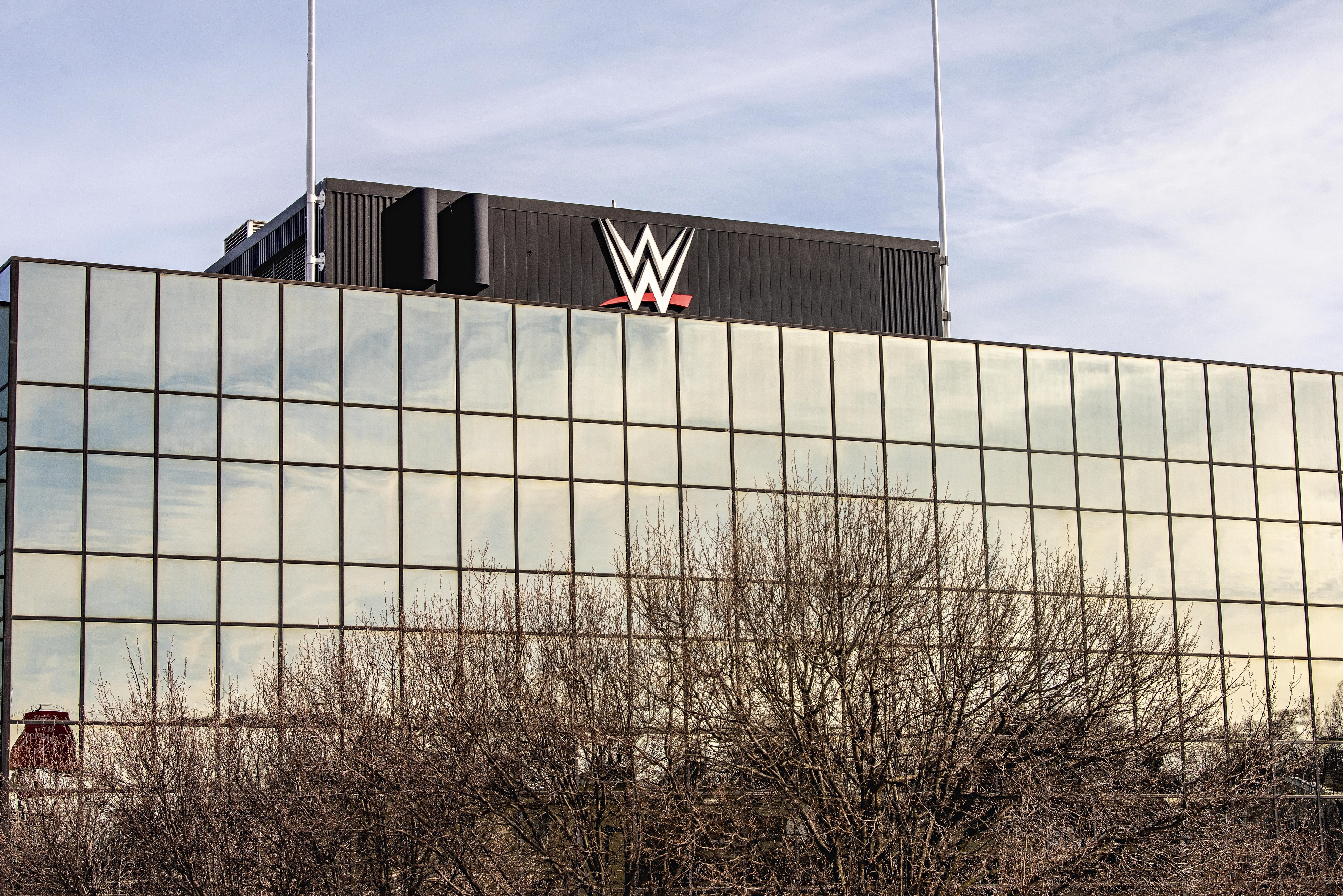 The World Wrestling Entertainment (WWE) headquarters in Stamford, Connecticut, U.S., on Monday, Jan. 31, 2022. World Wrestling Entertainment Inc. is scheduled to release earnings figures on February 3. Photographer: Johnny Milano/Bloomberg via Getty Images The World Wrestling Entertainment (WWE) headquarters in Stamford, Connecticut, U.S., on Monday, Jan. 31, 2022. World Wrestling Entertainment Inc. is scheduled to release earnings figures on February 3. Photographer: Johnny Milano/Bloomberg via Getty Images