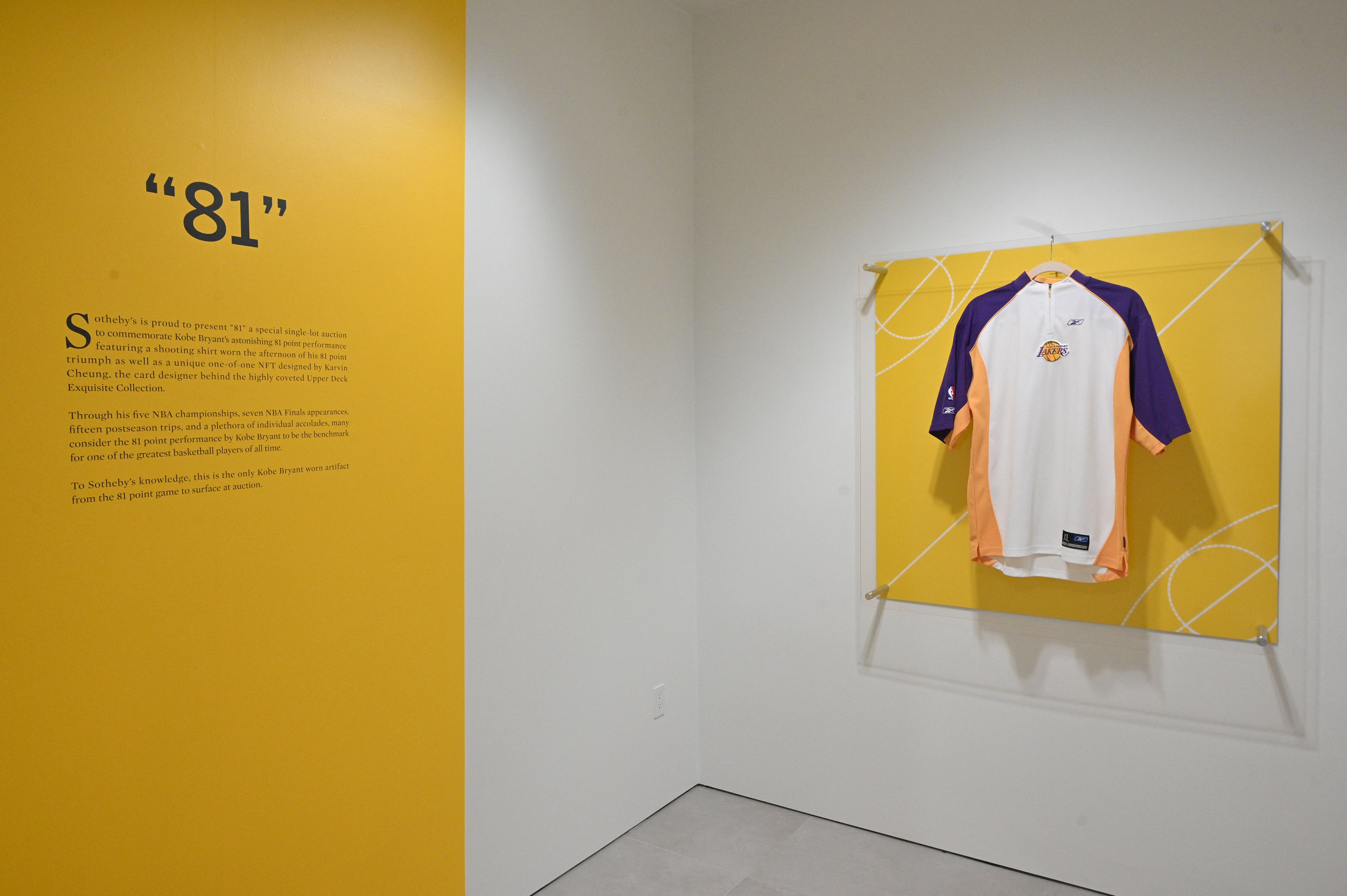 Kobe Bryant’s Lakers Shooting Shirt from 81-Point Game Sells for $277K at Auction