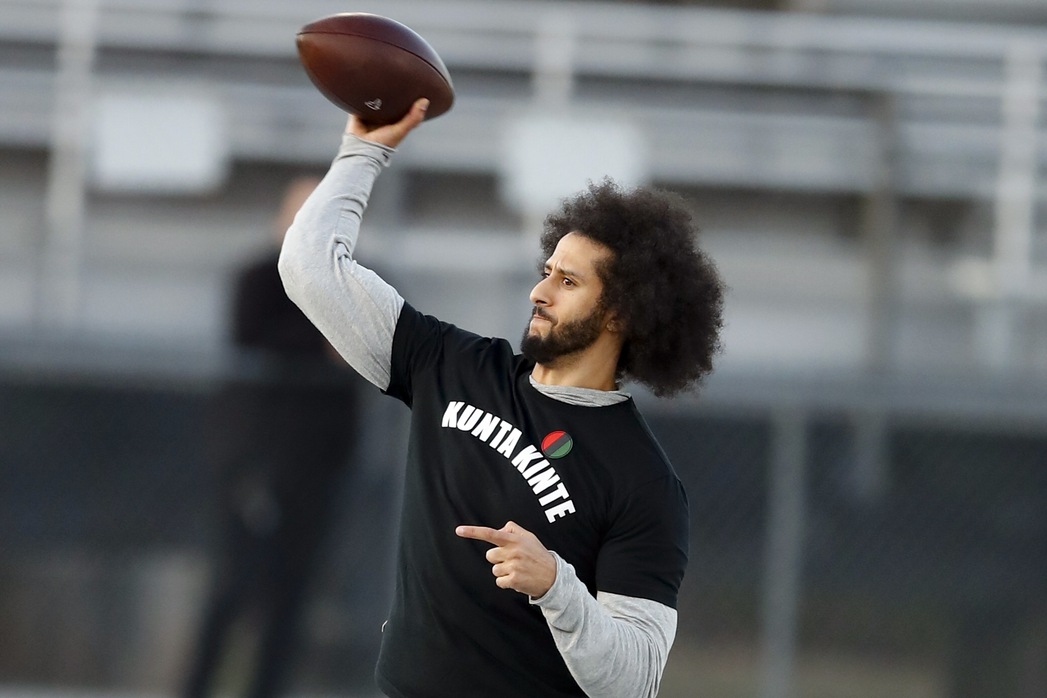 Colin Kaepernick working out in Seattle today with another Seahawks WR