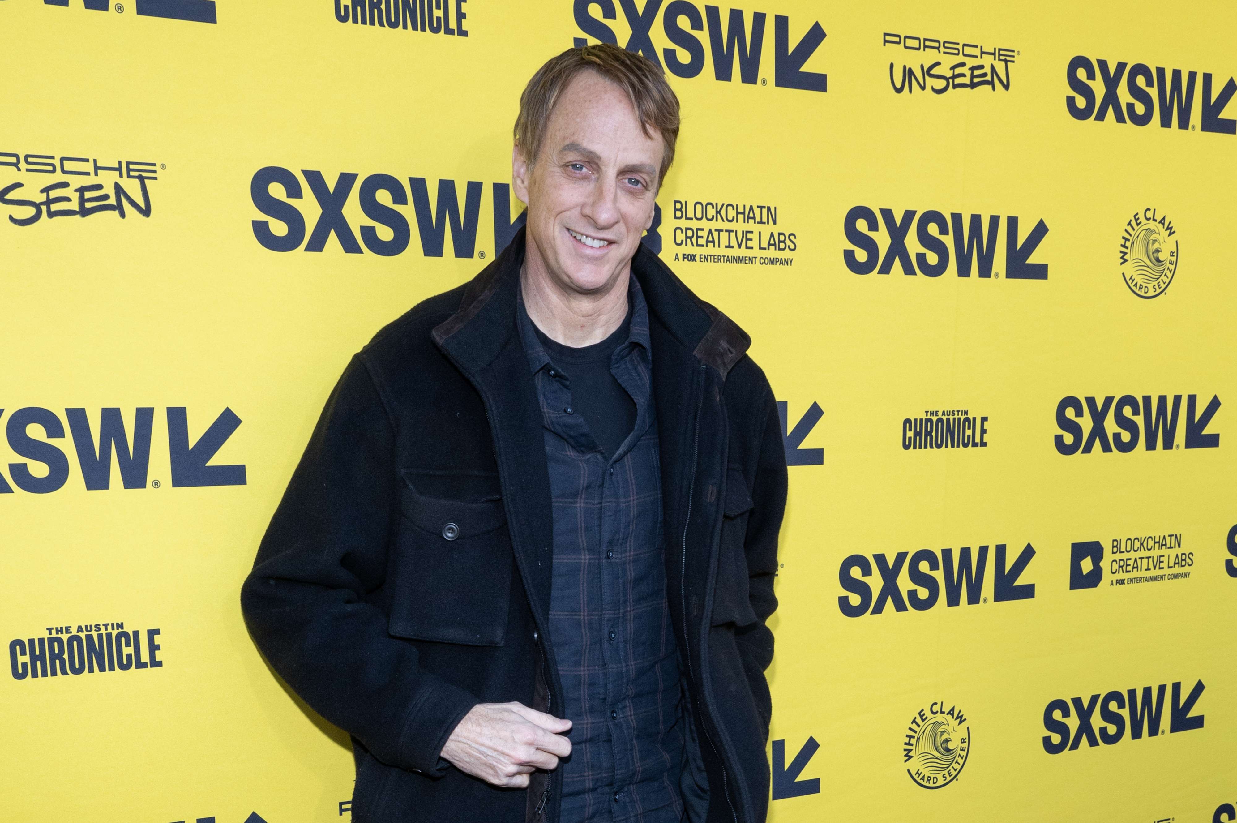 AUSTIN, TEXAS - MARCH 12: Professional skateboarder Tony Hawk walks the red carpet for the premier of 'Tony Hawk: Until The Wheels Fall Off' during the 2022 SXSW Conference and Festivals at the Paramount Theatre on March 12, 2022 in Austin, Texas. (Photo by Jim Bennett/WireImage)