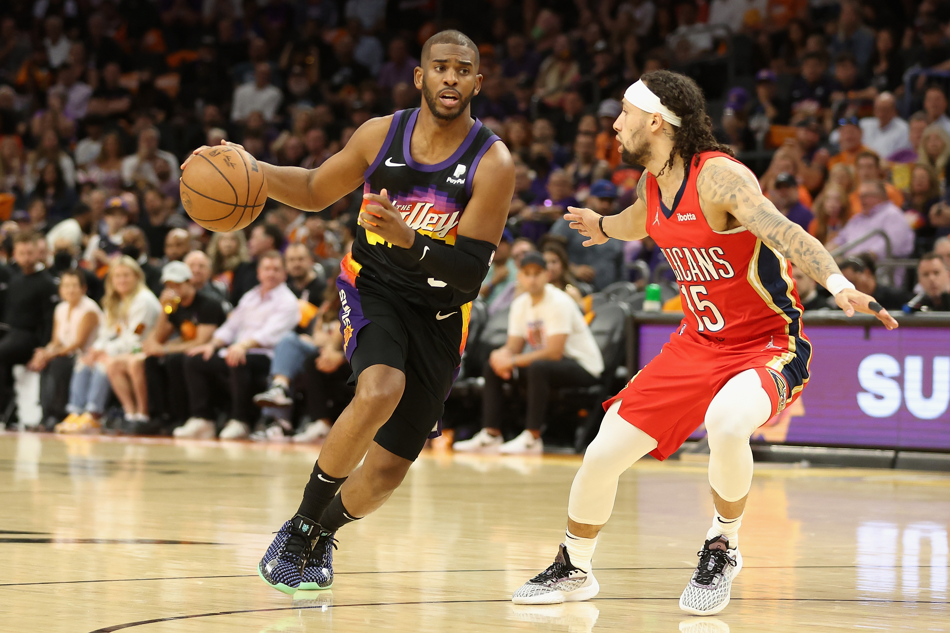 Chris Paul Activates 'Point God Mode' to Close Out Suns' Game 1 Win over Pelicans thumbnail