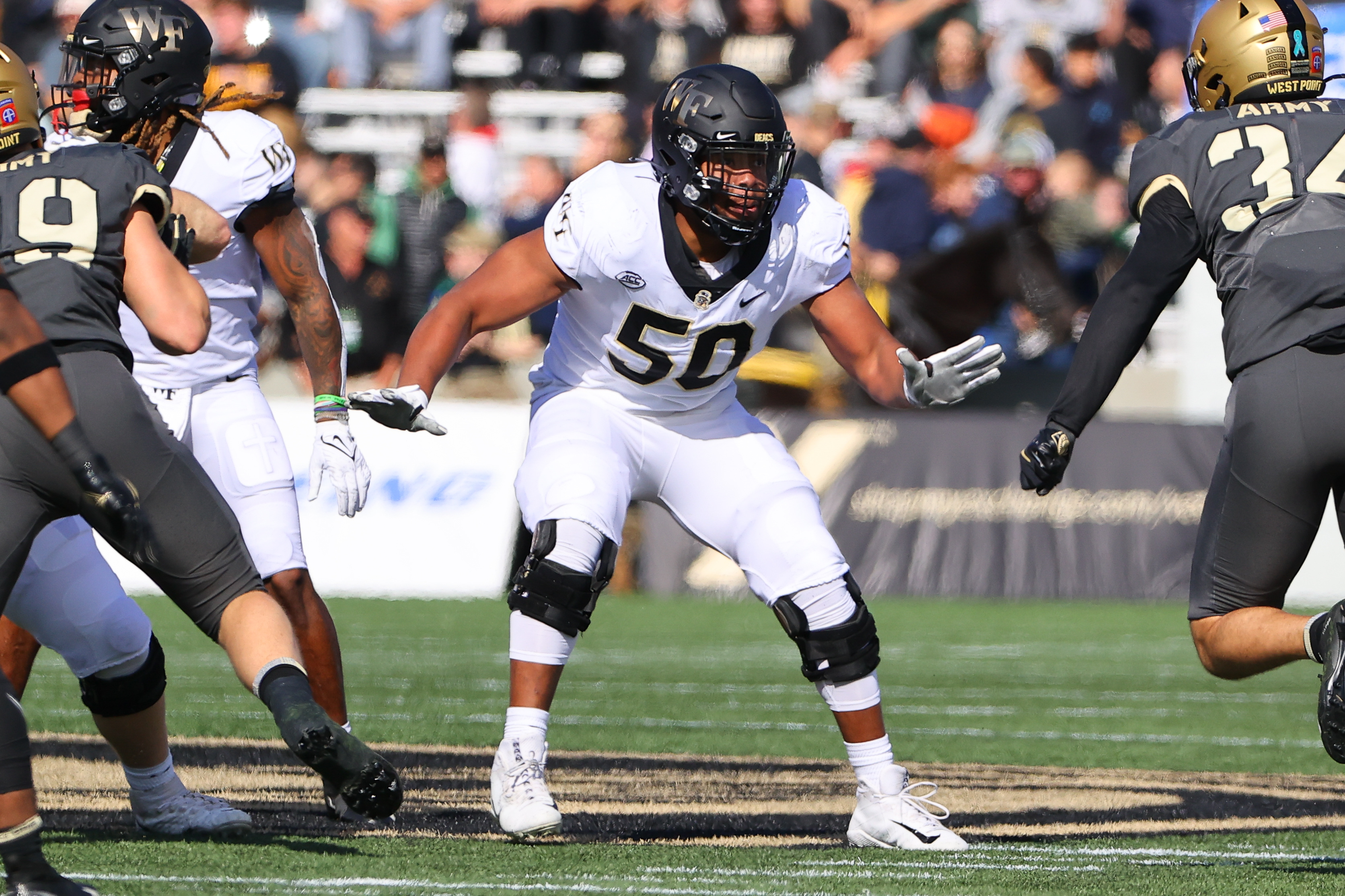 Wake Forest's Zach Tom selected in NFL Draft fourth round by Green Bay  Packers; App State's D'Marco Jackson goes to New Orleans Saints