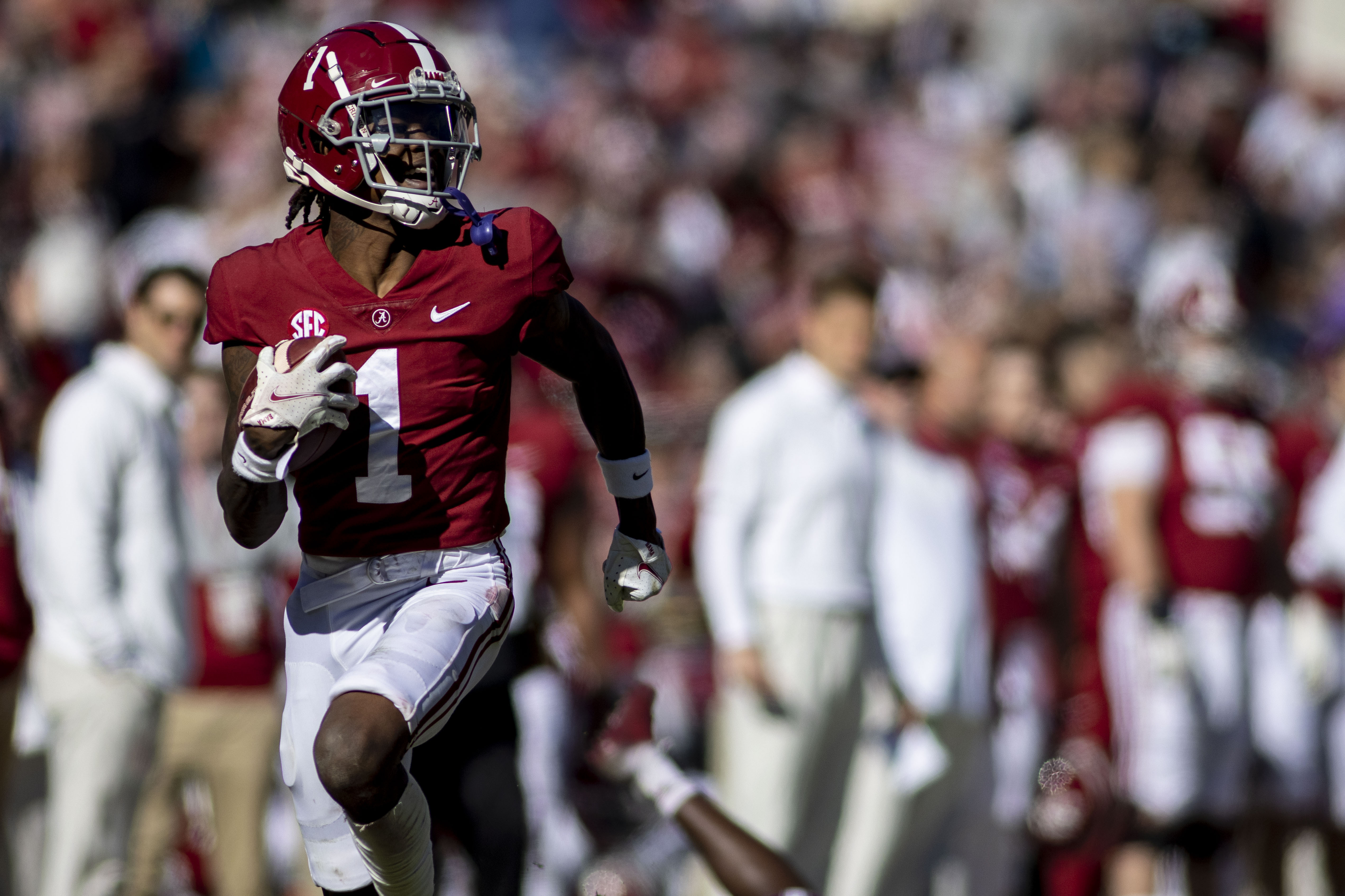 Most Explosive Offense': Alabama WR Fuels Eagles Draft Rumors