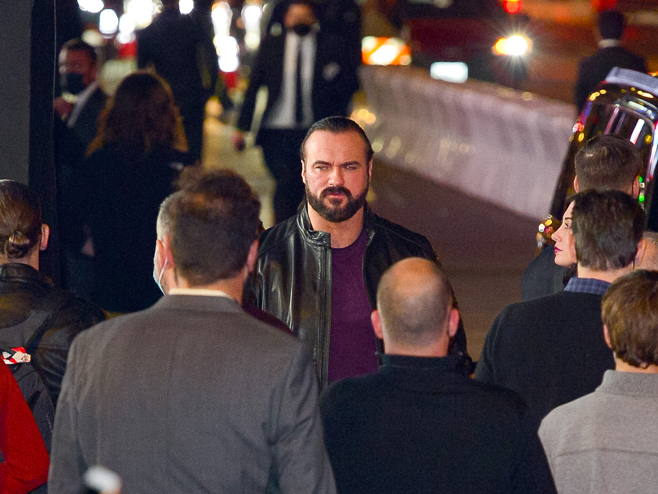 LOS ANGELES, CA - FEBRUARY 01: Drew McIntyre is seen outside TCL Chinese Theatre on February 01, 2022 in Los Angeles, California.  (Photo by JOCE/Bauer-Griffin/GC Images)