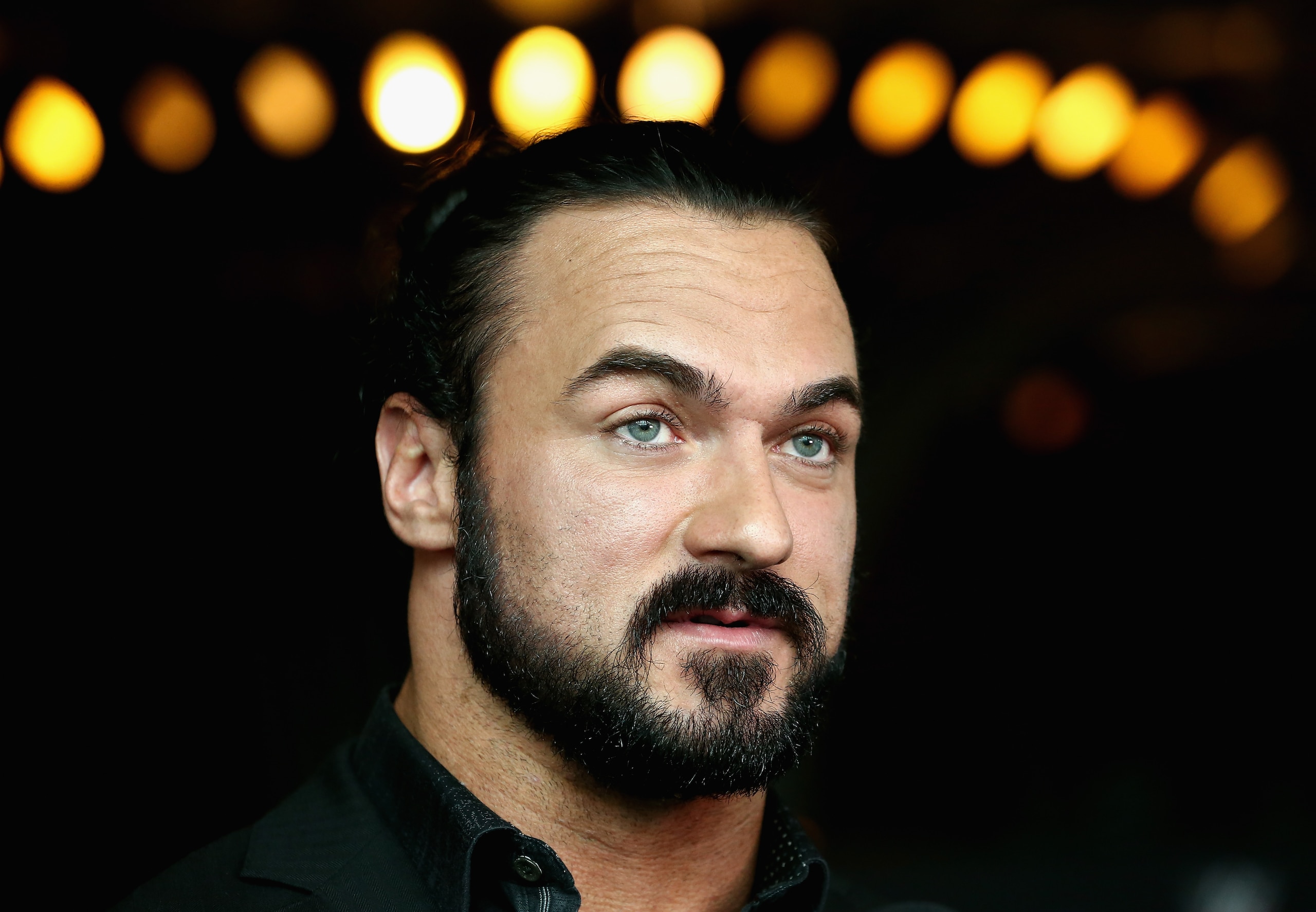 MELBOURNE, AUSTRALIA - OCTOBER 04: Drew McIntyre speaks during a WWE Downunder media opportunity at Crown Entertainment Complex on October 4, 2018 in Melbourne, Australia. (Photo by Robert Prezioso/Getty Images) MELBOURNE, AUSTRALIA - OCTOBER 04: Drew McIntyre speaks during a WWE Downunder media opportunity at Crown Entertainment Complex on October 4, 2018 in Melbourne, Australia. (Photo by Robert Prezioso/Getty Images)