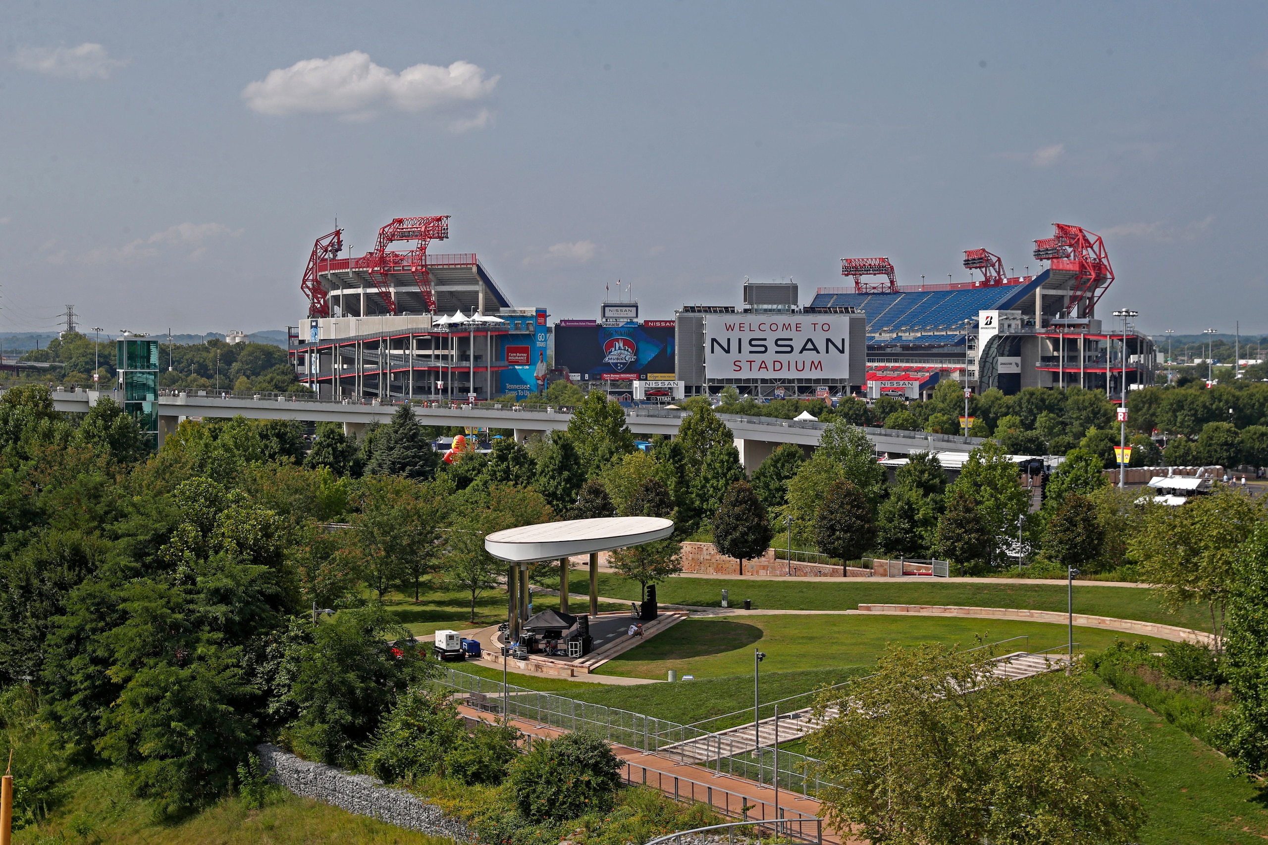 NASHVILLE, TN - AUGUST 08: A wide angle generic view of Titans Stadium as seen before the Big Machine Music City Grand Prix on August 8, 2021 in Nashville, Tennessee. (Photo by Brian Spurlock/Icon Sportswire via Getty Images)