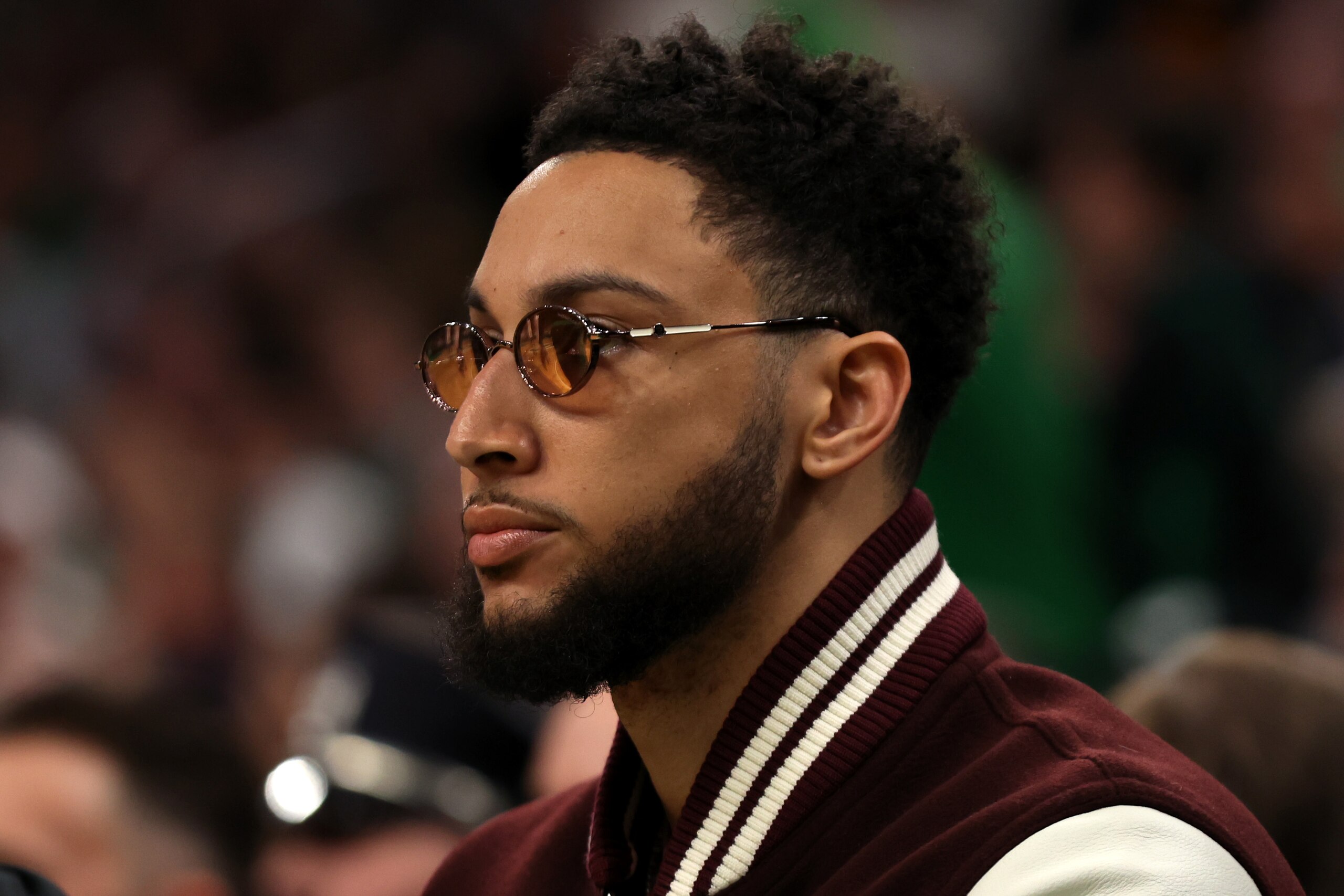 BOSTON, MASSACHUSETTS - APRIL 17: Ben Simmons #10 of the Brooklyn Nets looks on from the bench during the first quarter of Round 1 Game 1 of the 2022 NBA Eastern Conference Playoffs at TD Garden on April 17, 2022 in Boston, Massachusetts. (Photo by Maddie Meyer/Getty Images) BOSTON, MASSACHUSETTS - APRIL 17: Ben Simmons #10 of the Brooklyn Nets looks on from the bench during the first quarter of Round 1 Game 1 of the 2022 NBA Eastern Conference Playoffs at TD Garden on April 17, 2022 in Boston, Massachusetts. (Photo by Maddie Meyer/Getty Images)