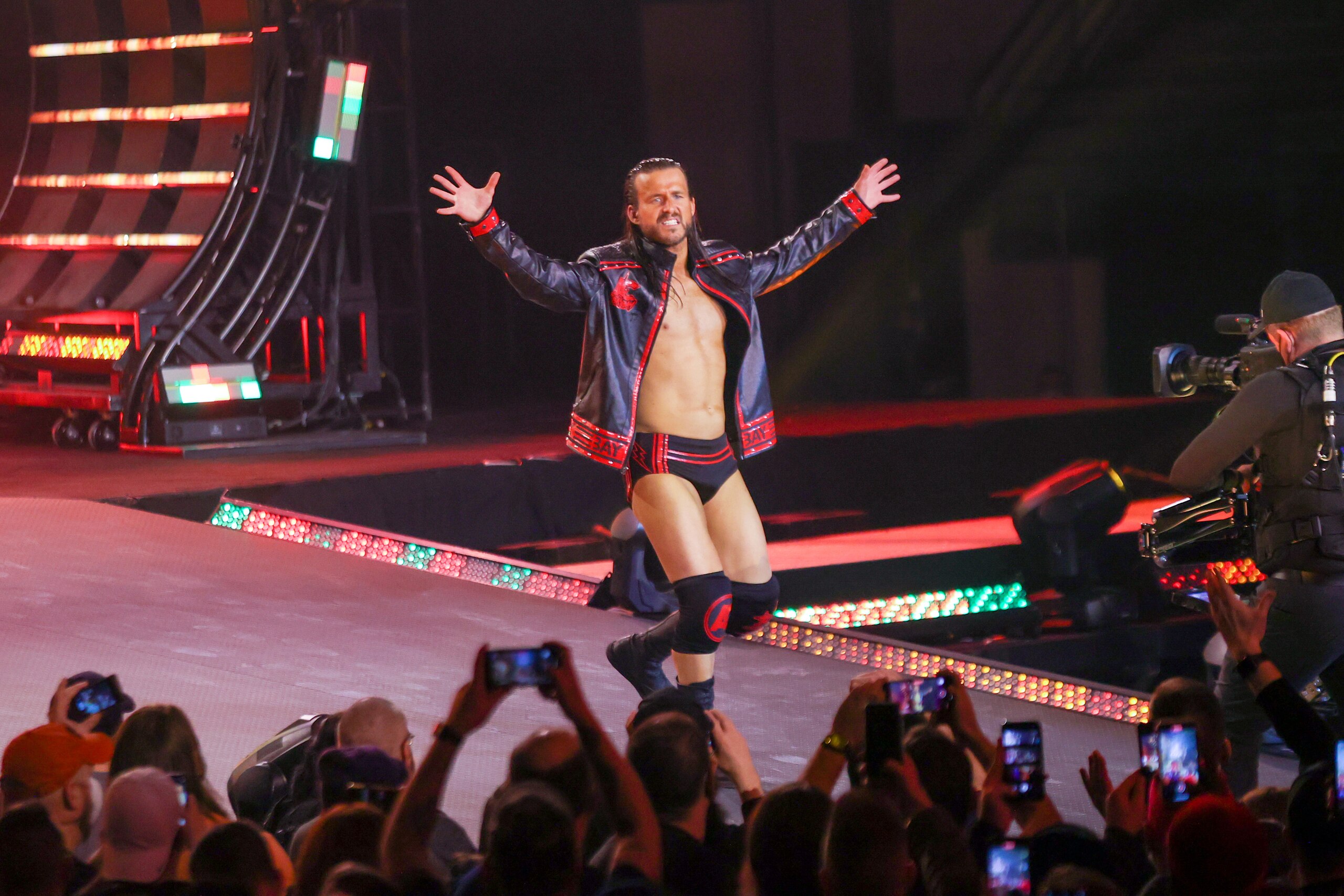 CLEVELAND, OH - JANUARY 26: Adam Cole makes his way to the ring during AEW Dynamite on January 26, 2022, at the Wolstein Center in Cleveland, OH. (Photo by Frank Jansky/Icon Sportswire via Getty Images)