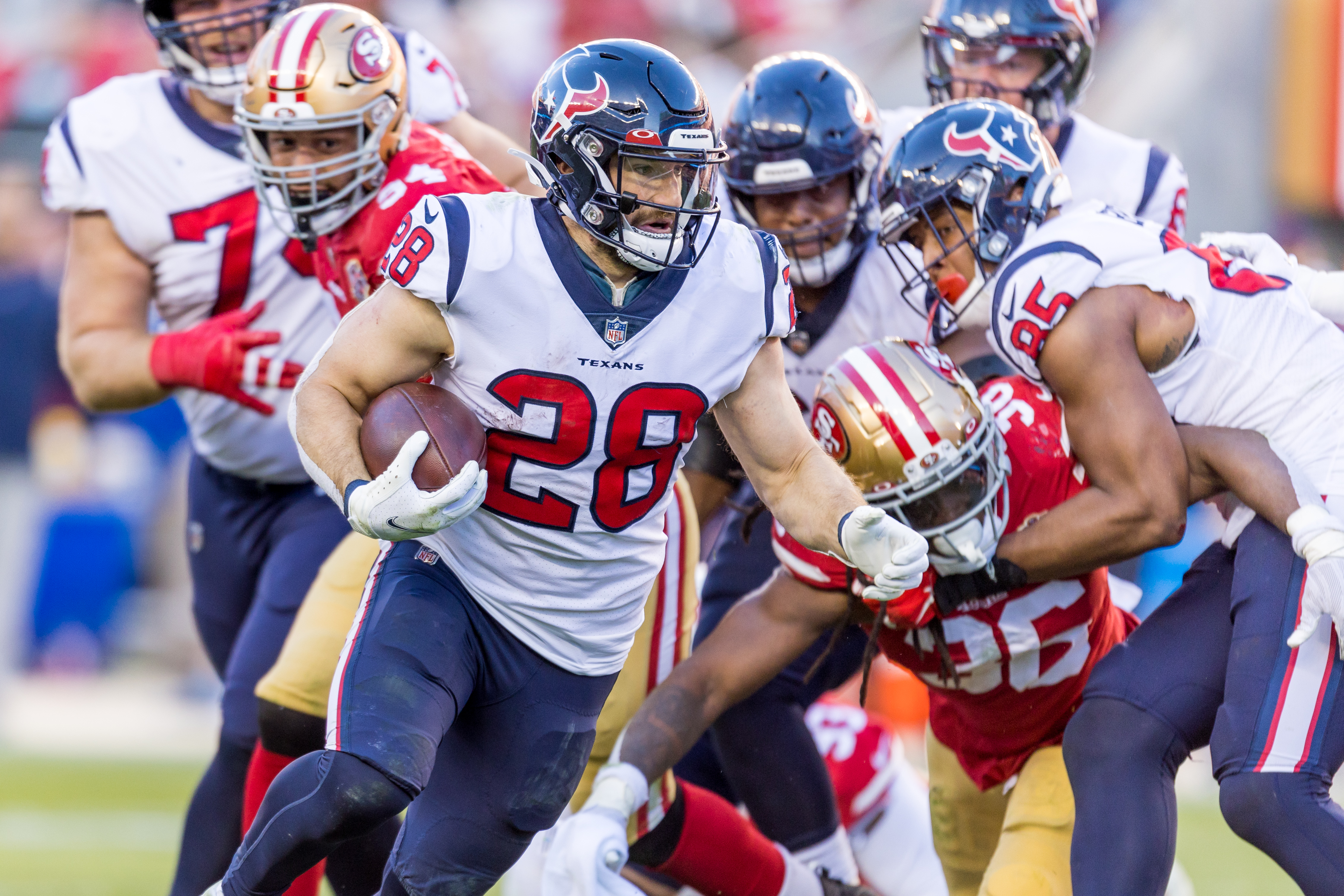 Will the Texans use a committee approach in the backfield next season?