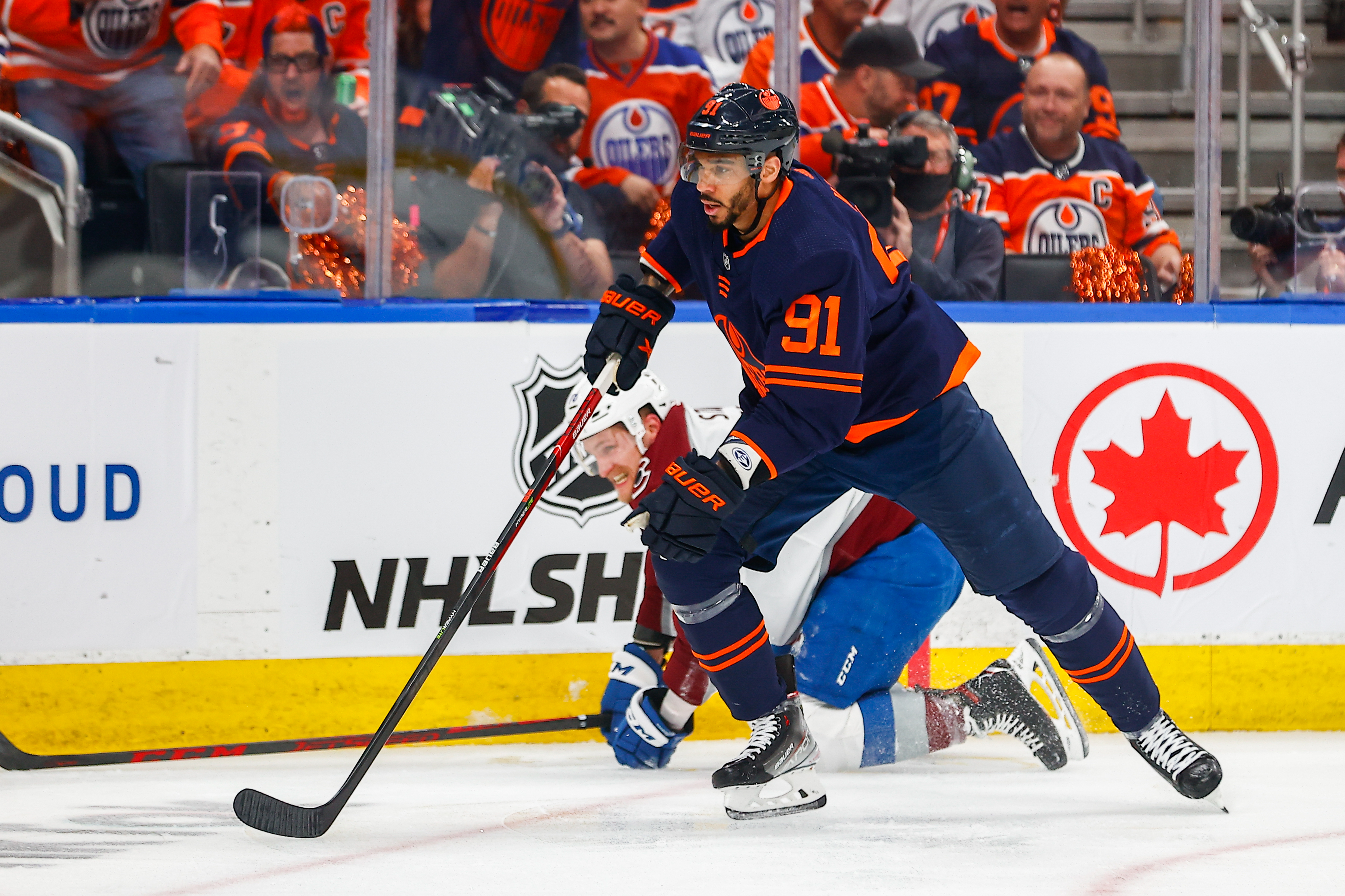 Edmonton Oilers forward Evander Kane suspended one game by NHL after check  on Colorado Avalanche center Nazem Kadri - ESPN