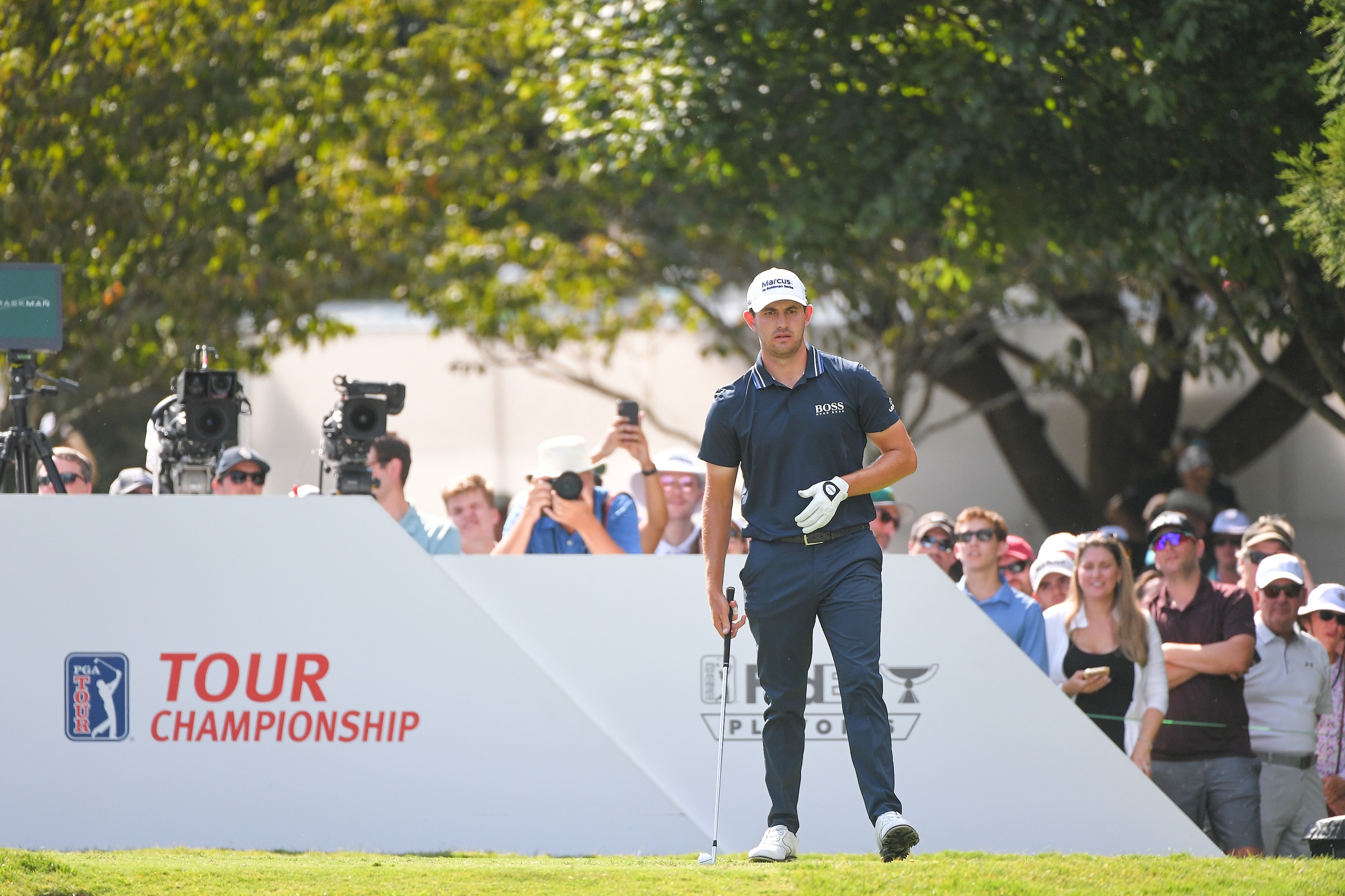 ATLANTA, GA - SEPTEMBER 05: Patrick Cantlay approaches his ball on the 11th tee box during the final round of the TOUR Championship at Eastlake Golf Club on September 5, 2021 in Atlanta, Georgia. (Photo by Ben Jared/PGA TOUR via Getty Images)