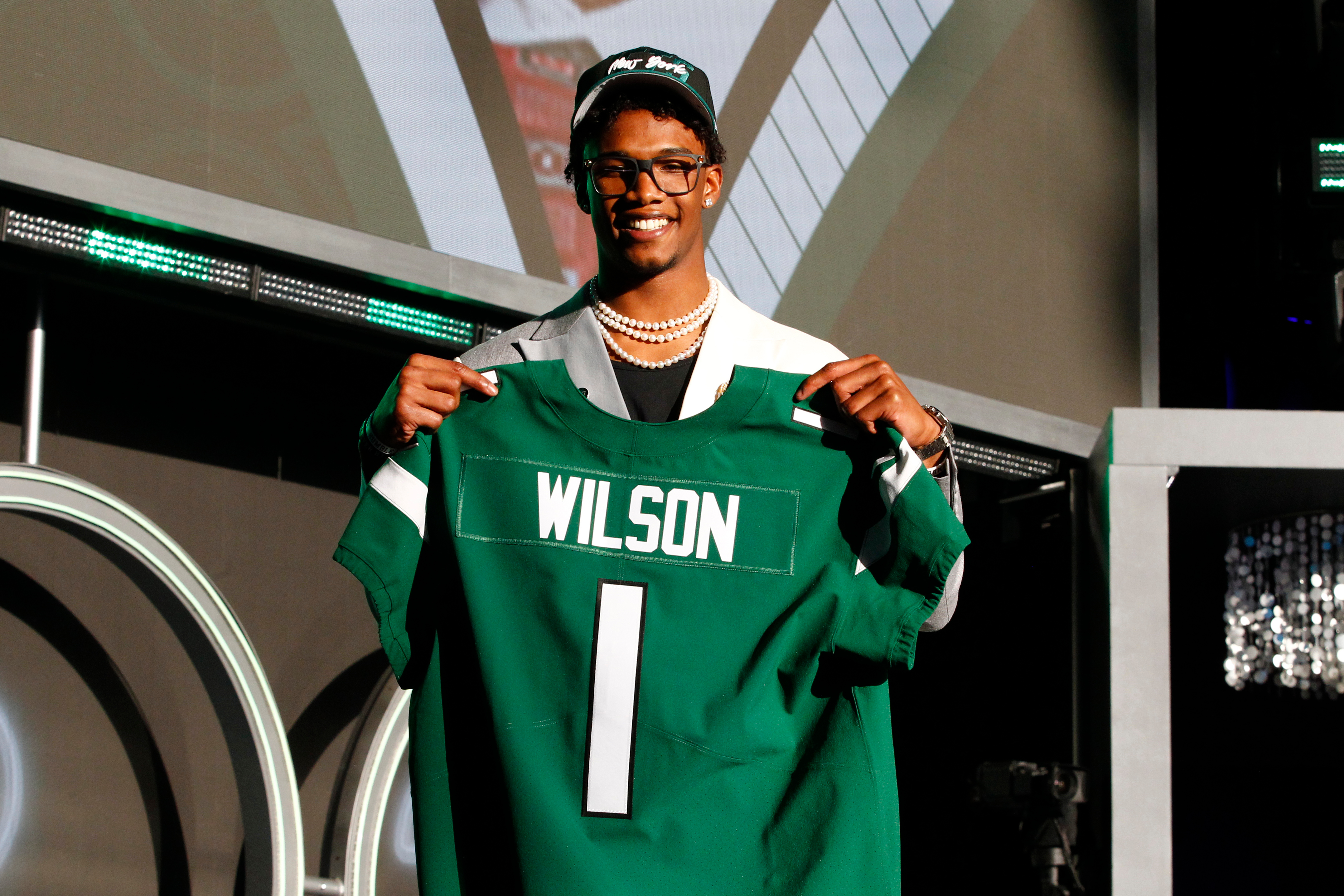 Shirts, New York Jets Garrett Wilson Black Jersey