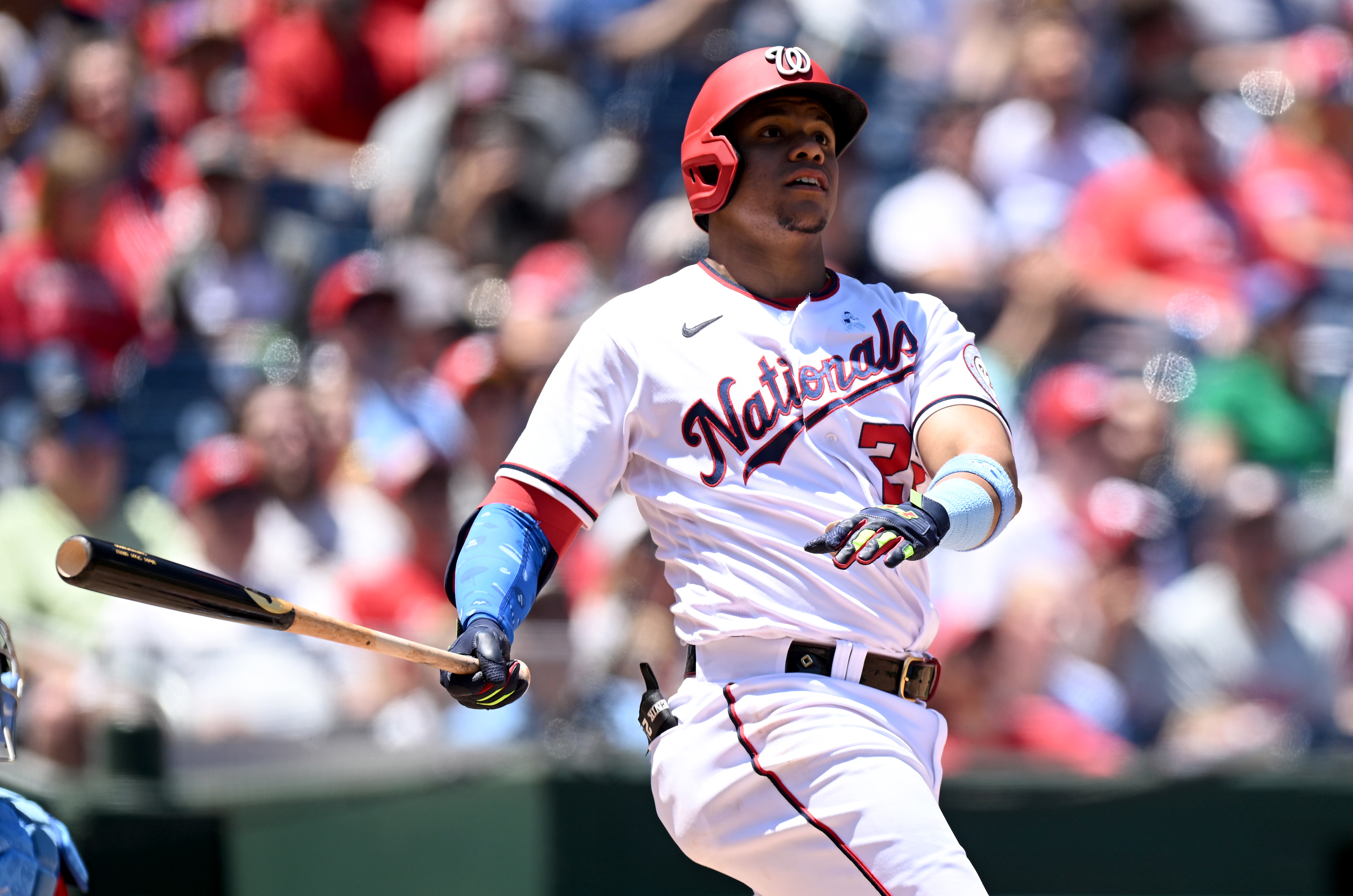 File:Juan Soto in the on deck position from Nationals vs. Braves at  Nationals Park, April 6th, 2021 (All-Pro Reels Photography) (51101804218)  (cropped).png - Wikimedia Commons