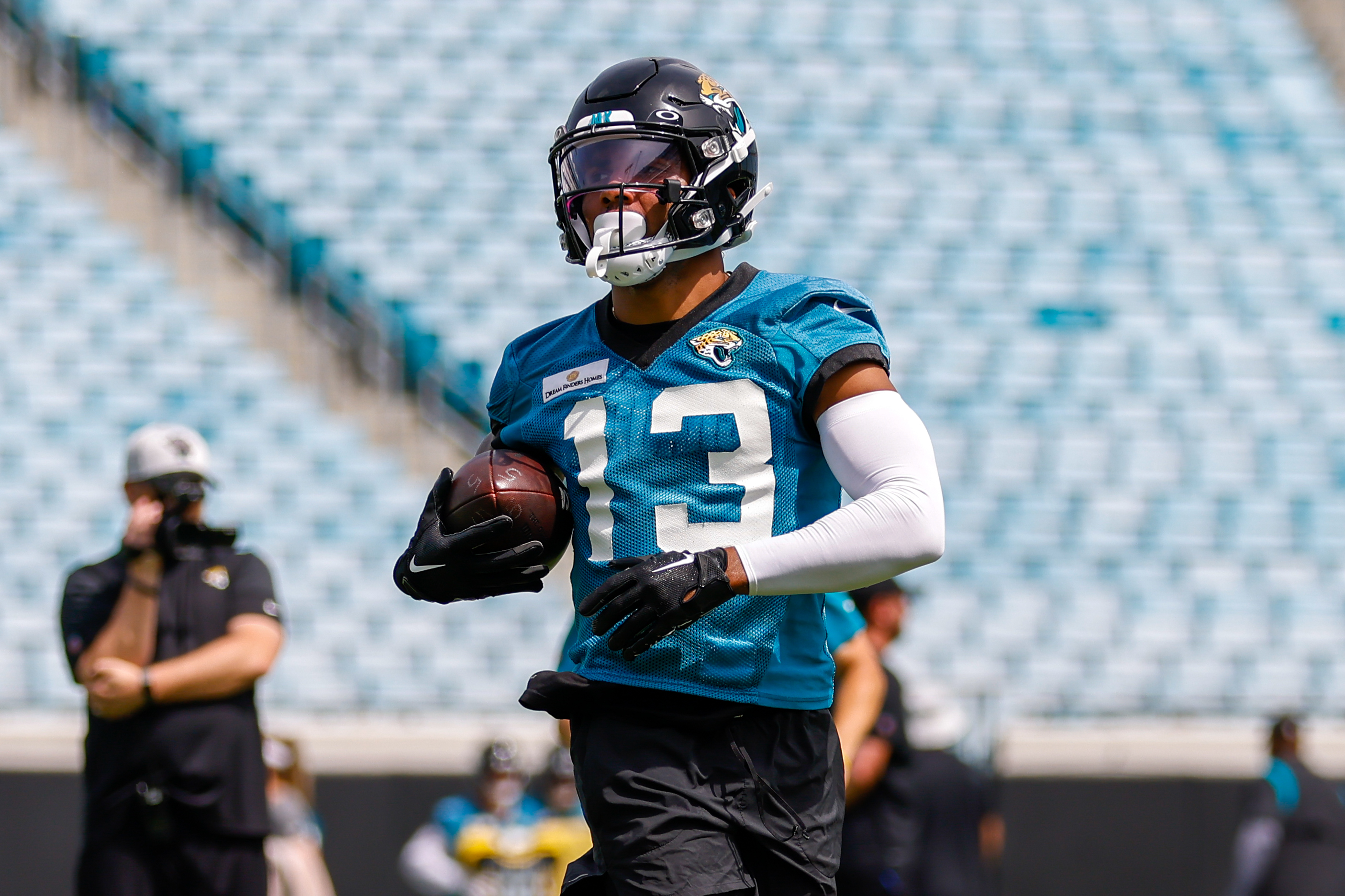 Wide receiver Christian Kirk of the Jacksonville Jaguars cannot score  News Photo - Getty Images