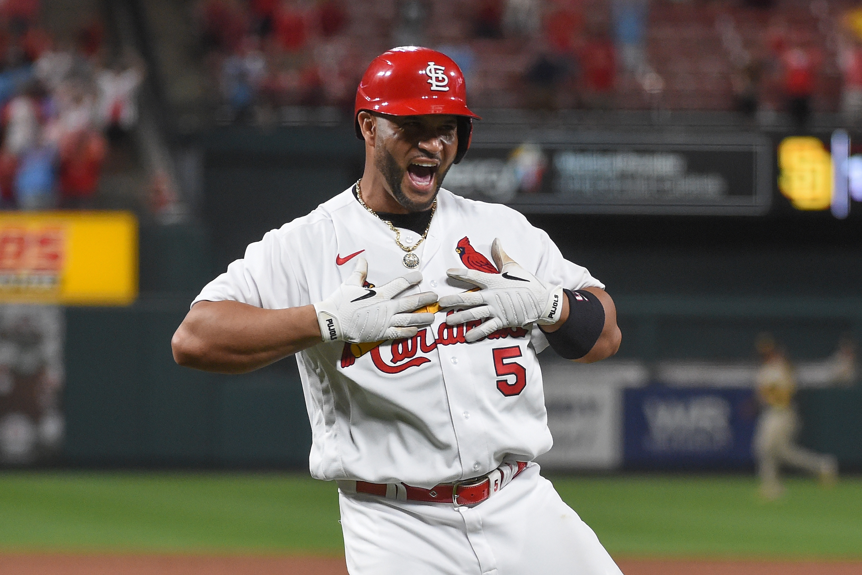 Albert Pujols St. Louis Cardinals Unsigned Prepares to Bat in the 2022 MLB  All-Star Game Photograph