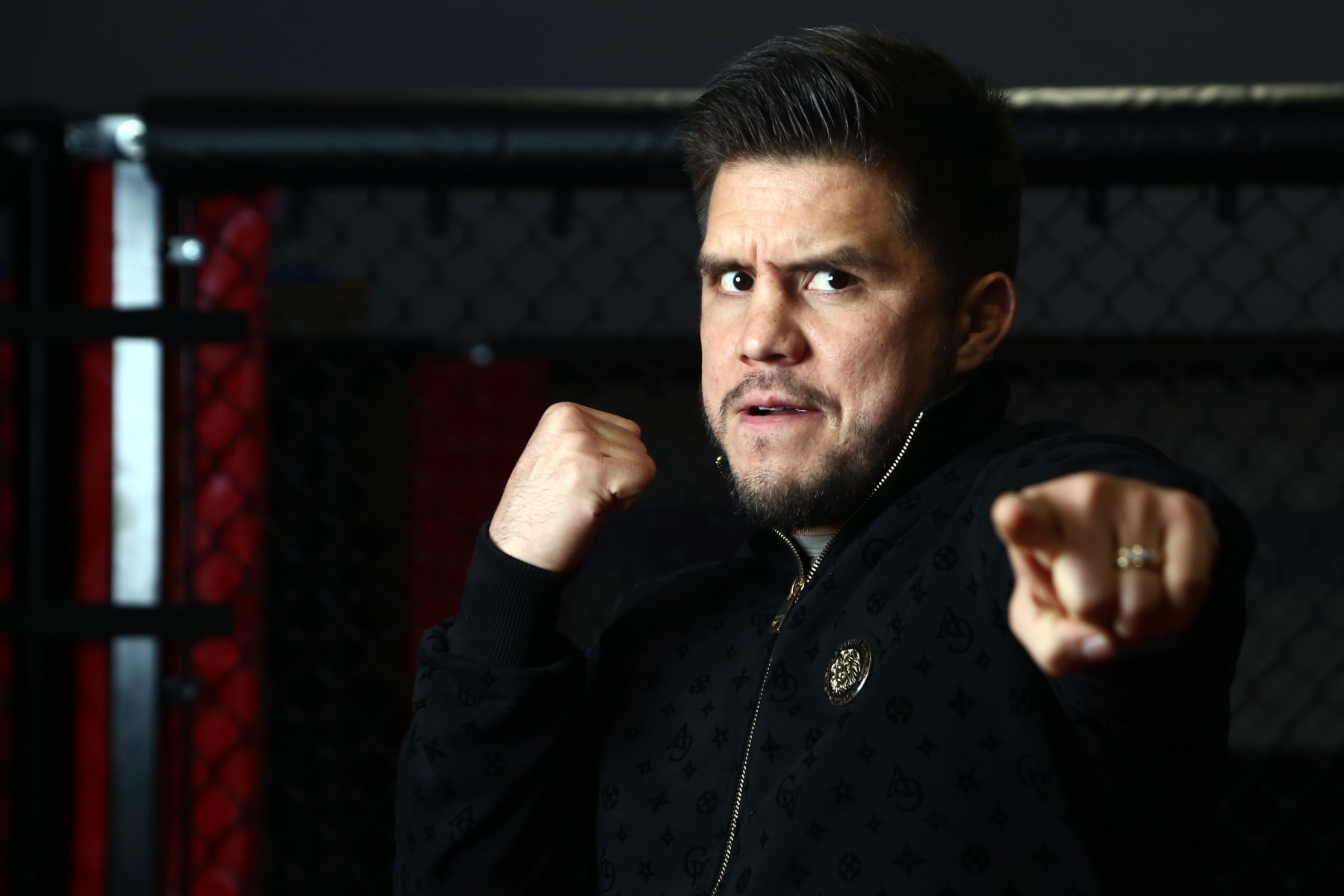 LOS ANGELES, CALIFORNIA - OCTOBER 14: Henry Cejudo poses during the UFC Champion Henry Cejudo Photo Shoot at UPRISE MMA on October 14, 2021 in Los Angeles, California. (Photo by Tommaso Boddi/Getty Images)