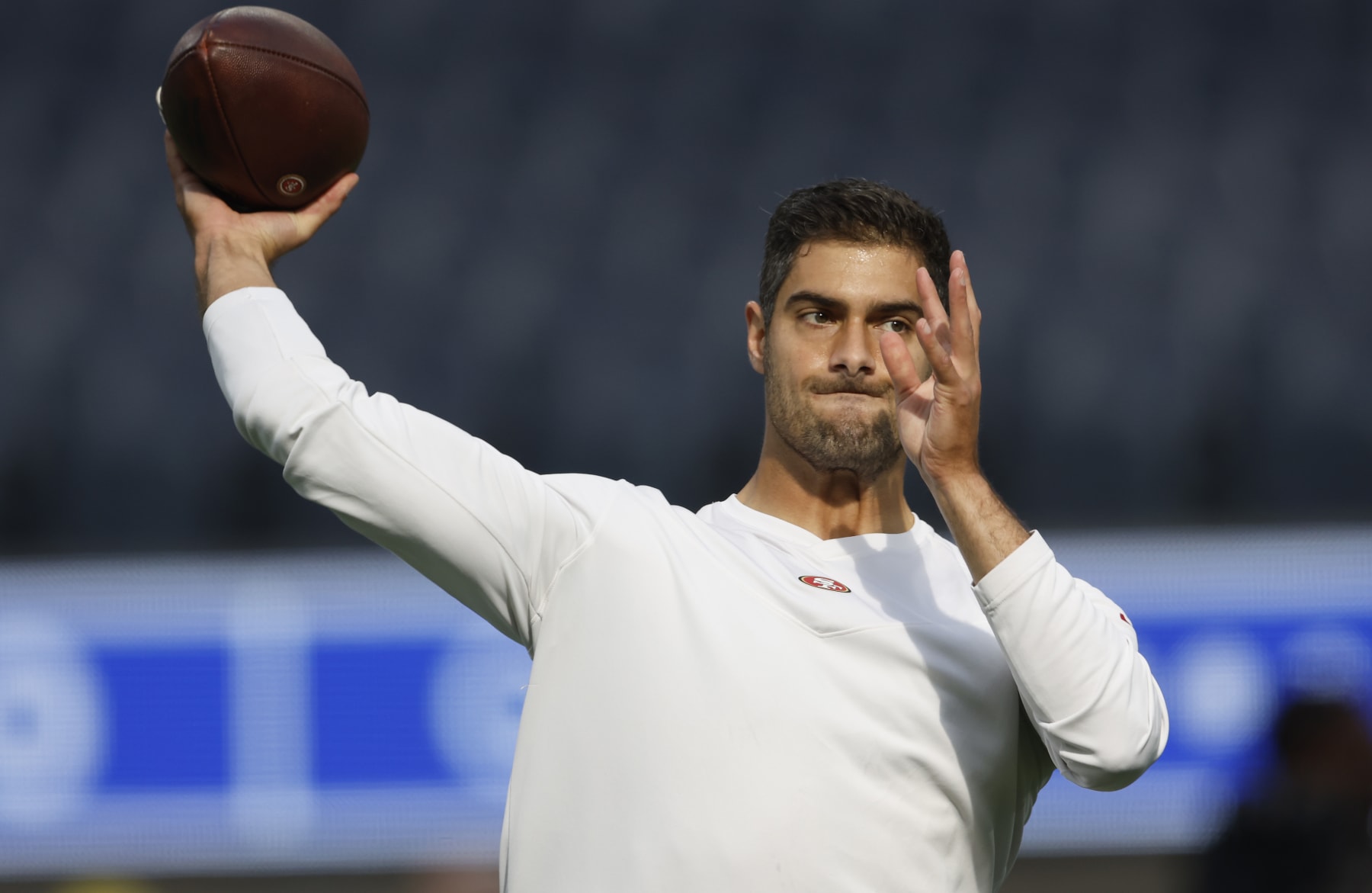 After citing rhythm and arm fatigue, 49ers' Jimmy Garoppolo asked about  accountability