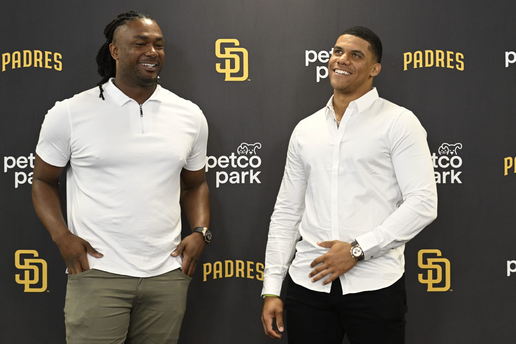 Good Luck to All the Pitchers': Meet the Newest San Diego Padres, Juan Soto  and Josh Bell – NBC 7 San Diego