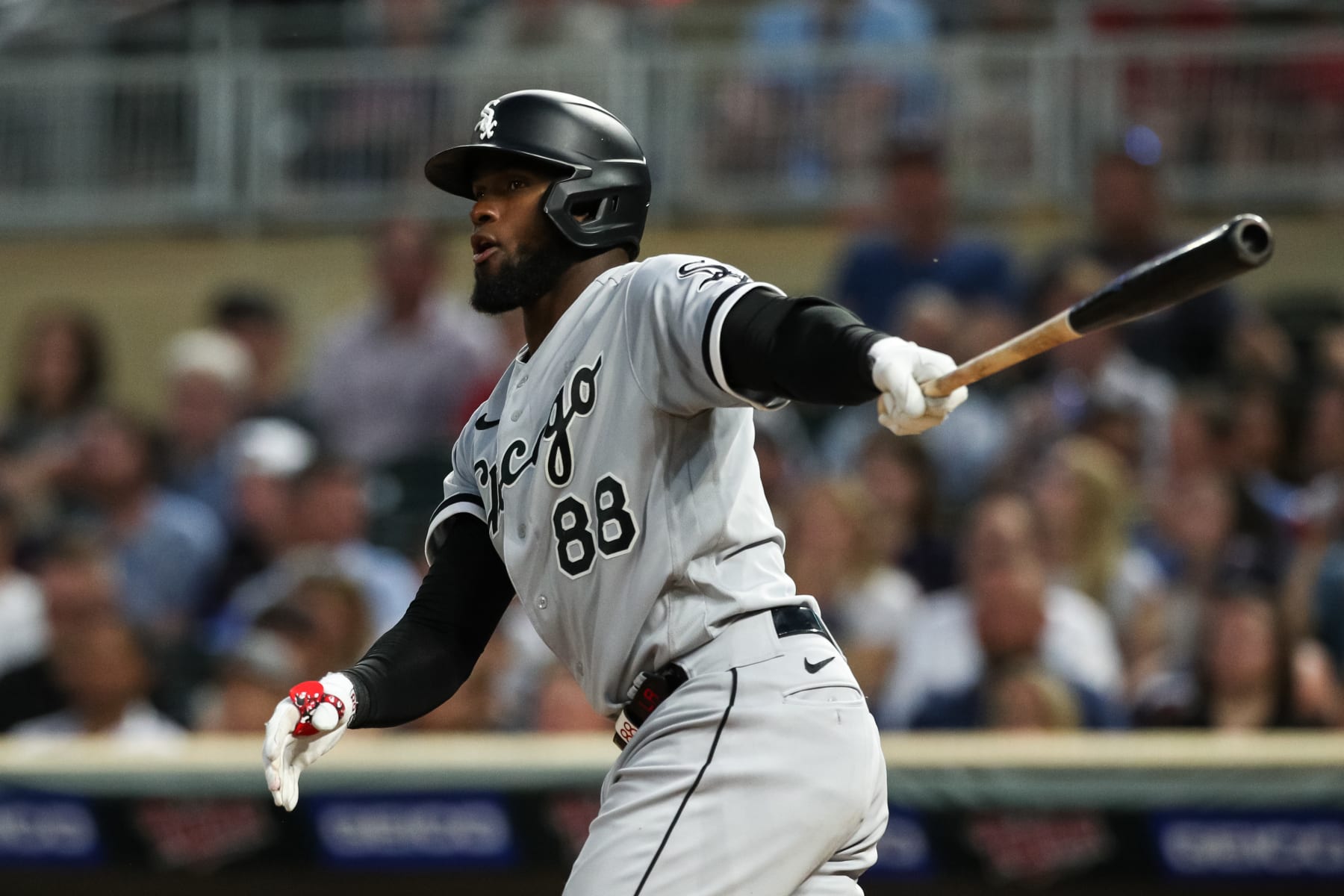 Jonah Heim motions to the White Sox to challenge his no-doubt home run. :  r/baseball