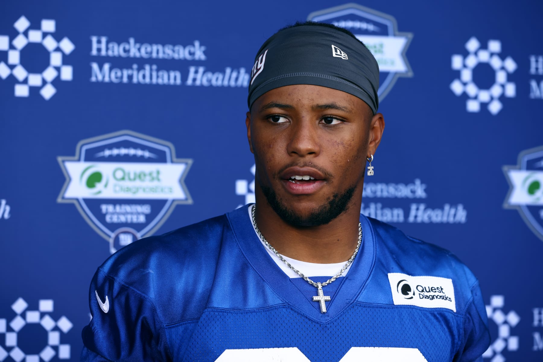 Giants' Saquon Barkley steps it up after 'soft' self critique