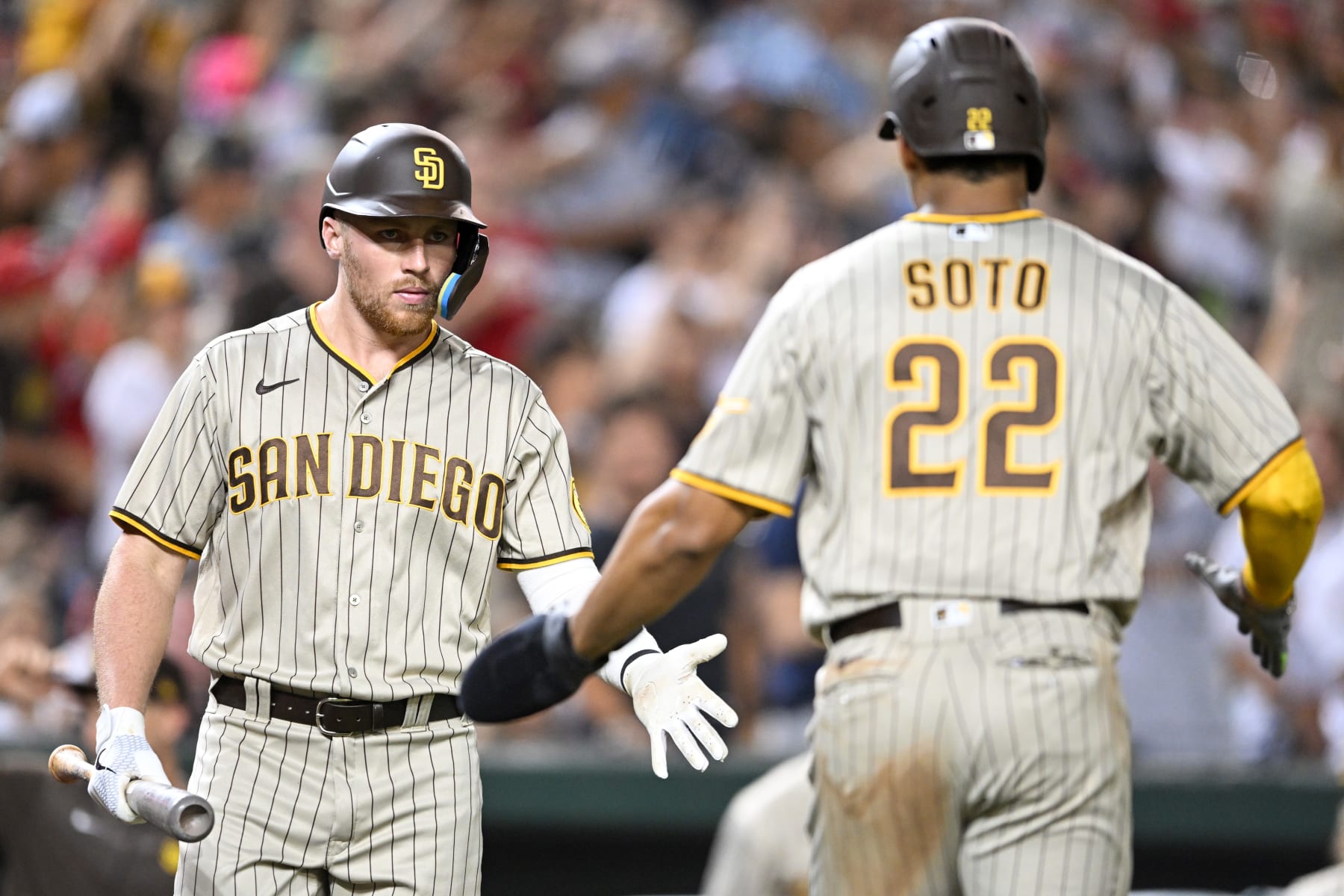 Watch: Traded Brandon Drury hits grand slam in first pitch with Padres 