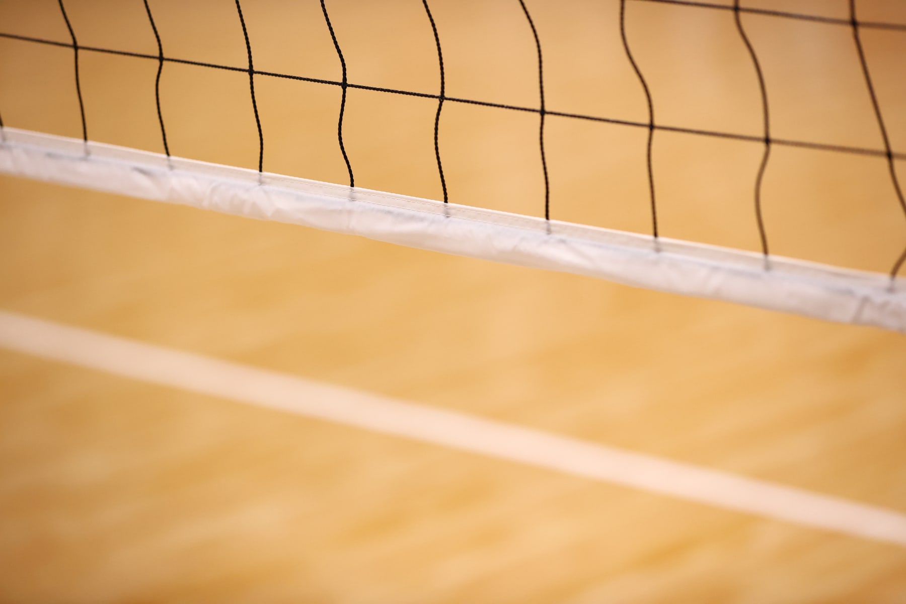 TAMPA, FL - DECEMBER 11: A general view of the net before the match between the Washburn Ichabods and the Tampa Spartans during the Division II Women’s Volleyball Championship held at the Bob Martinez Athletics Center on December 11, 2021 in Tampa, Florida. (Photo by C. Morgan Engel/NCAA Photos via Getty Images)