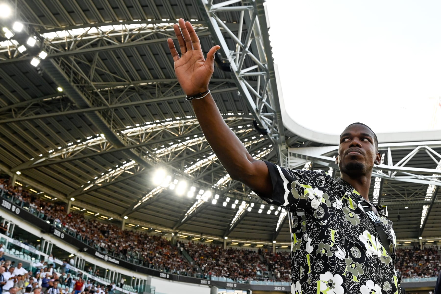 TURIN, ITALY - AUGUST 27: Paul Pogba of Juventus during the Serie A match between Juventus and AS Roma at Allianz Stadium on August 27, 2022 in Turin, Italy. (Photo by Daniele Badolato - Juventus FC/Juventus FC via Getty Images)