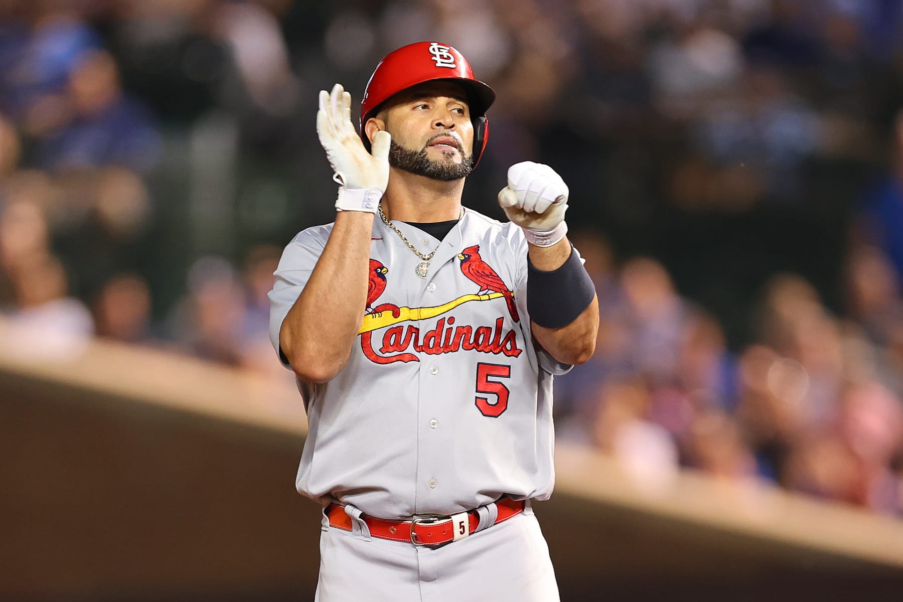 MLB on X: .@PujolsFive announced that his return to St. Louis