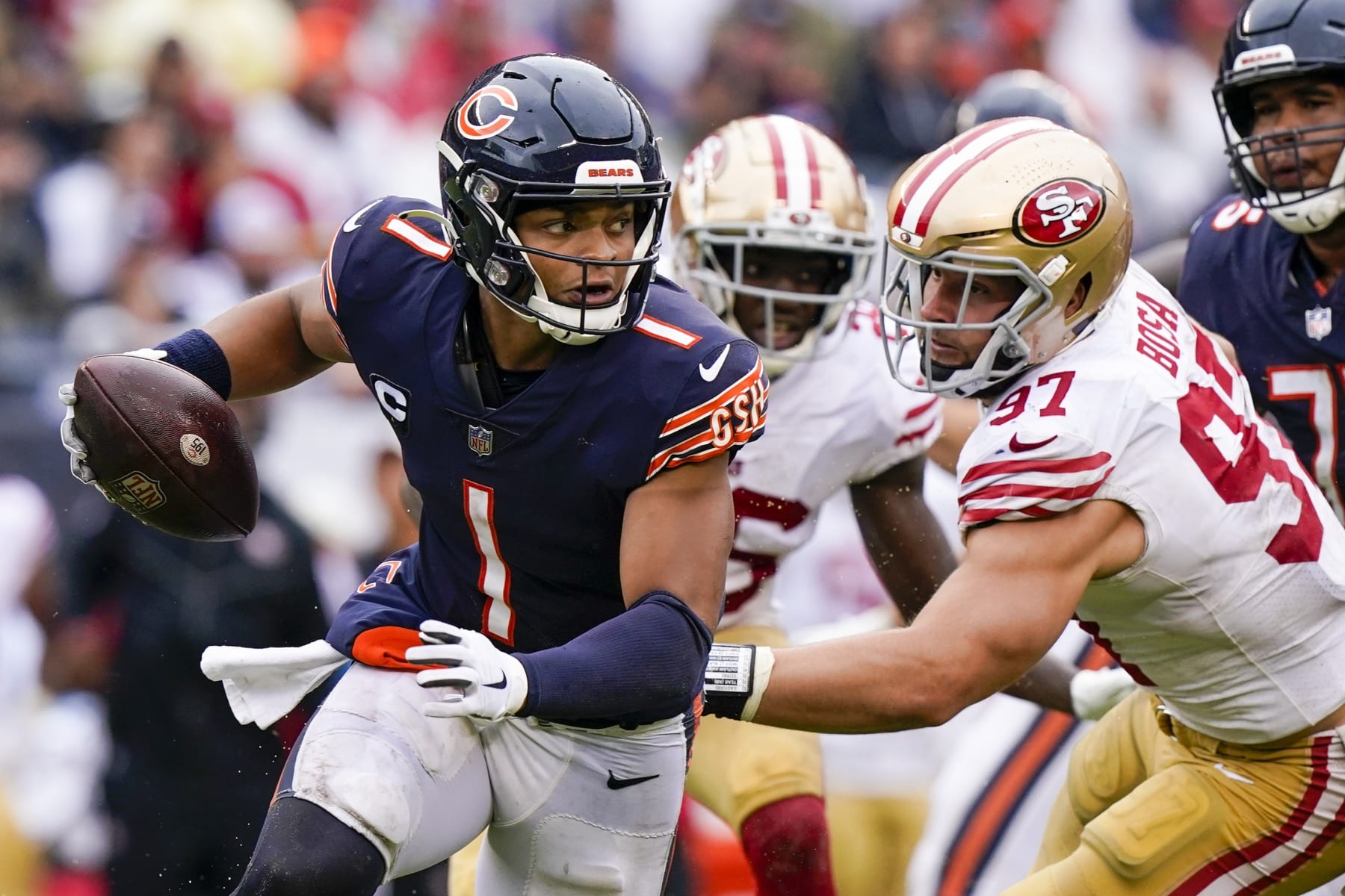 Bears Fans Celebrate Justin Fields' Strong Performance in Win vs. 49ers, News, Scores, Highlights, Stats, and Rumors
