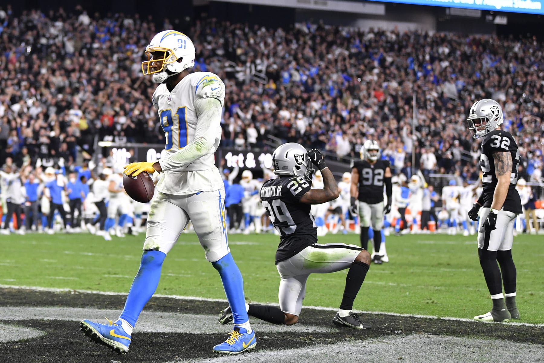 Photos: Chargers Lose Duel with Rival Raiders