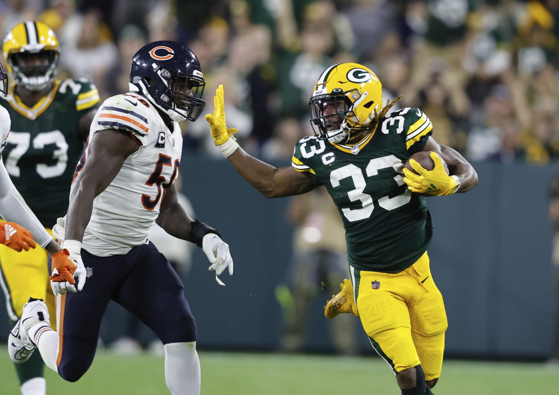 AJ Dillon on Packers' win: 'You got to celebrate, give credit