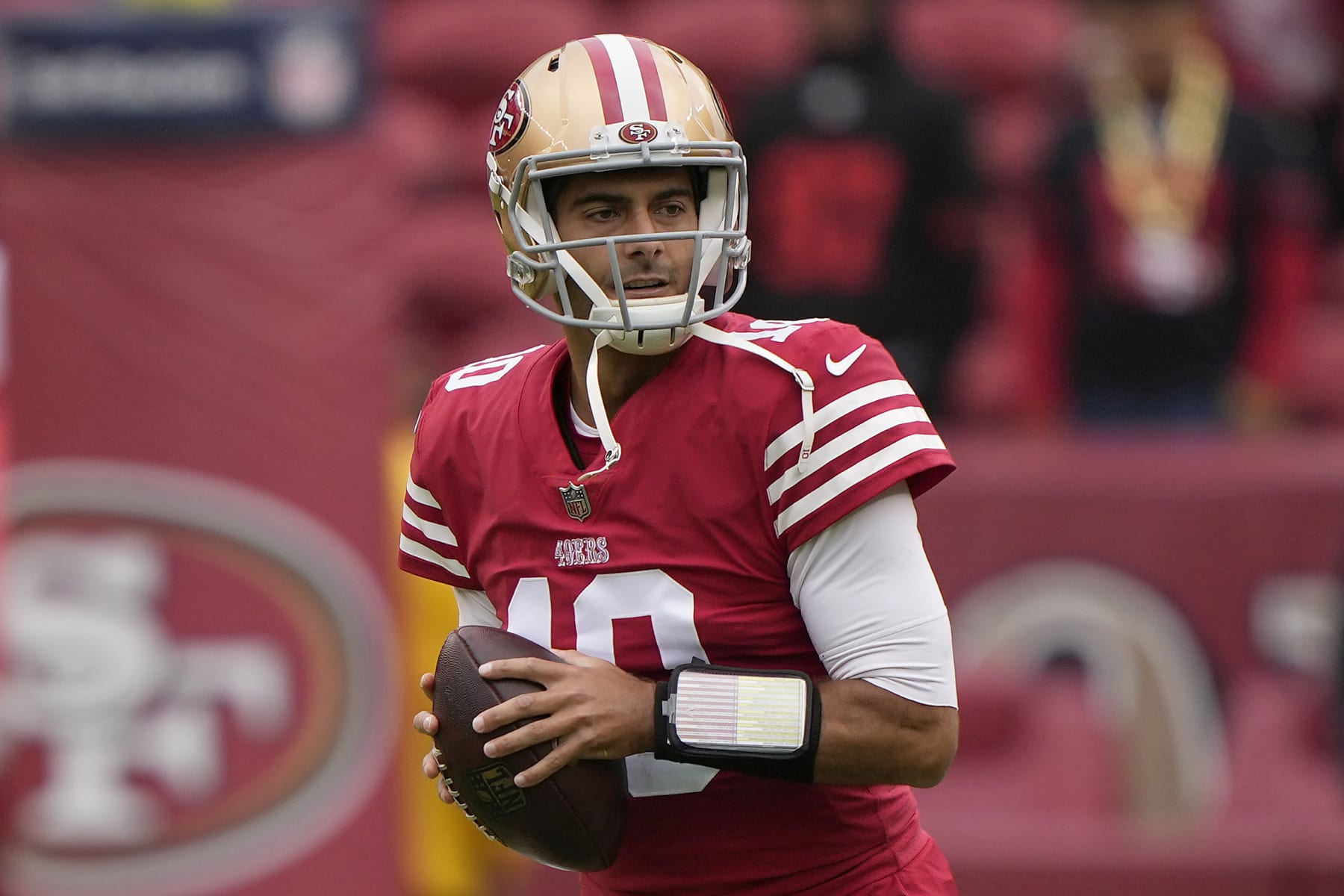 49ers' Jimmy Garoppolo could earn up to $5.6 million in bonuses as starting  quarterback