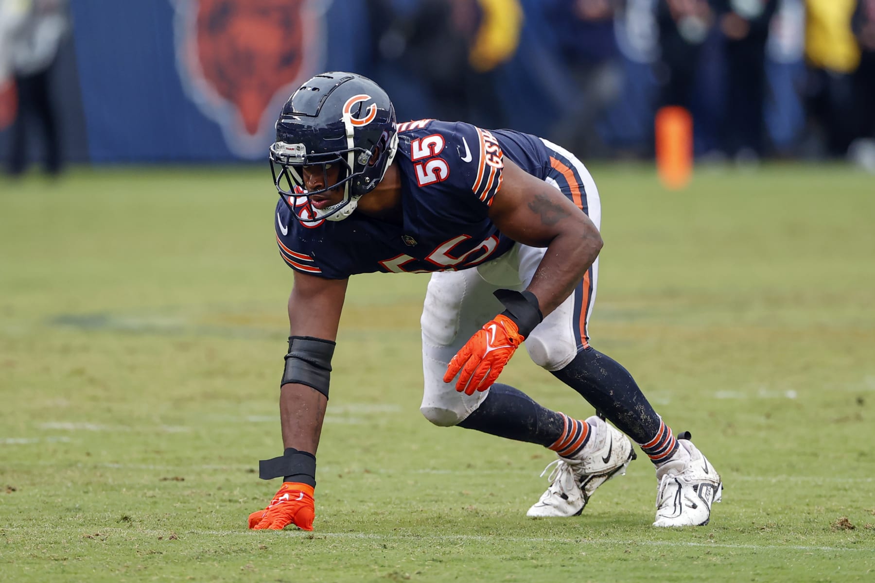 Minnesota Vikings defensive back Chris Jones (26) in action against the  Chicago Bears during the second half of an NFL football game, Monday, Nov.  16, 2020, in Chicago. (AP Photo/Kamil Krzaczynski Stock