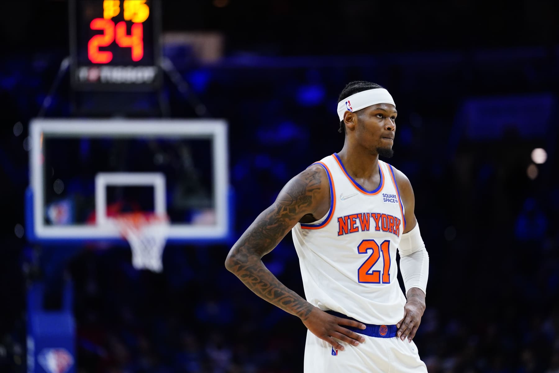 Knicks' Reddish out for season with shoulder injury