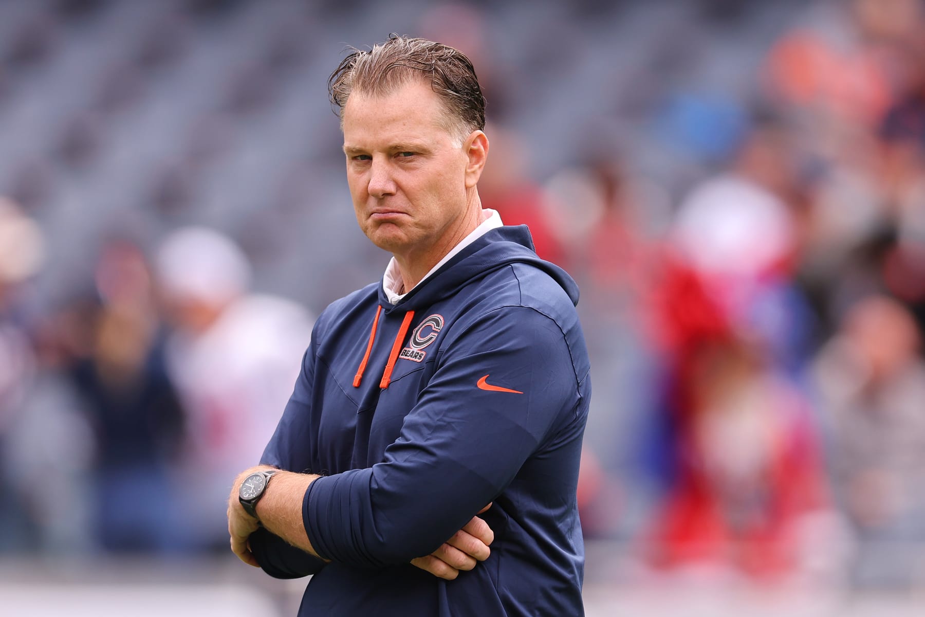 Bears coach Matt Eberflus: no regrets on fourth-and-1 decision