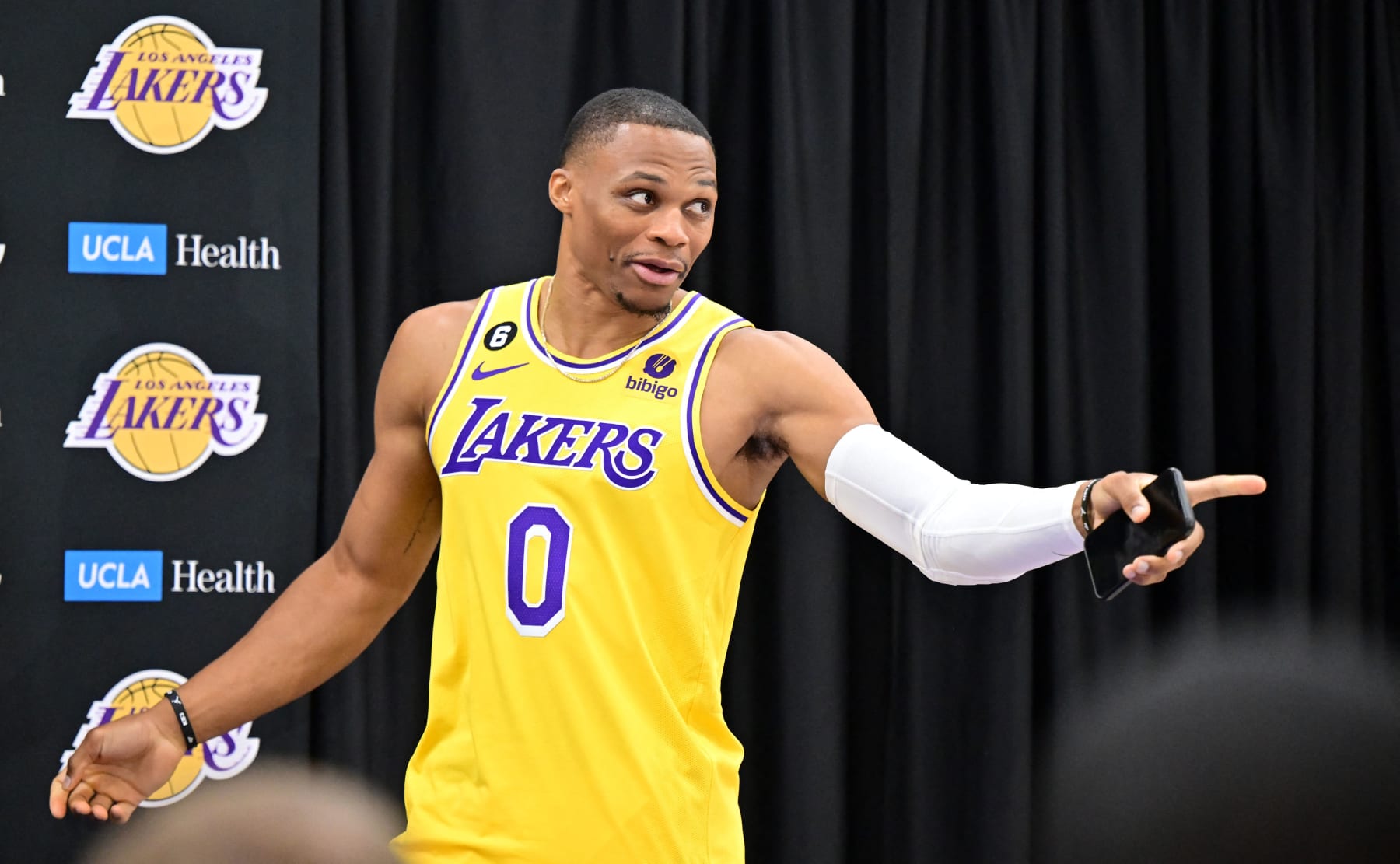 Official Russell Westbrook Los Angeles Lakers Jerseys, Showtime