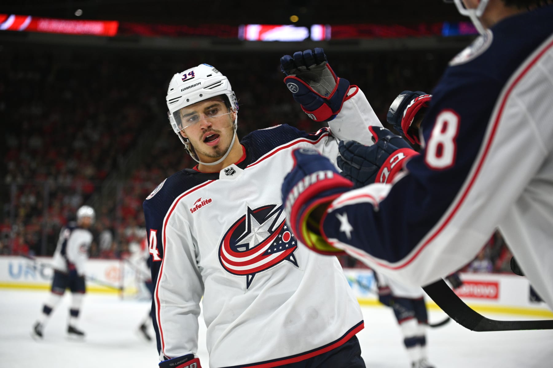 Sillinger, Chinakhov 'pushing hard' to make Blue Jackets' roster