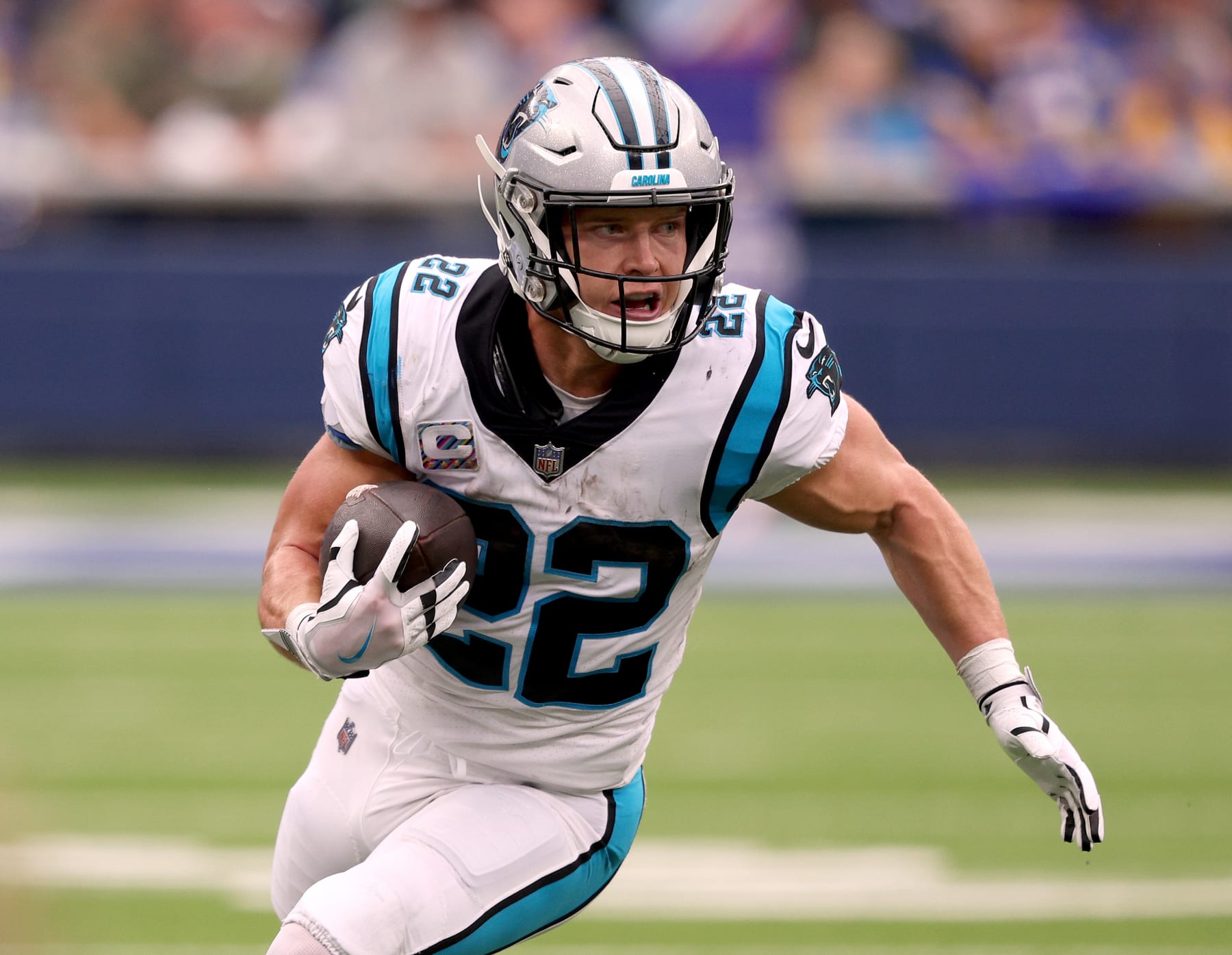 CHRISTIAN McCAFFREY Carolina Panthers #22 Nike On The Field Blue