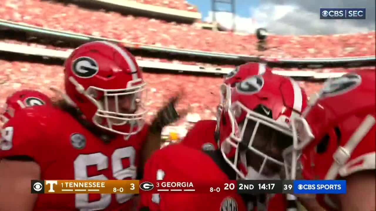 No. 3 Georgia upsets No. 1 Tennessee 27-13