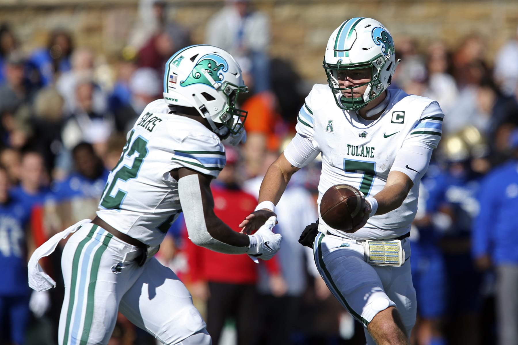 Tulane's Tyjae Spears and Michael Pratt