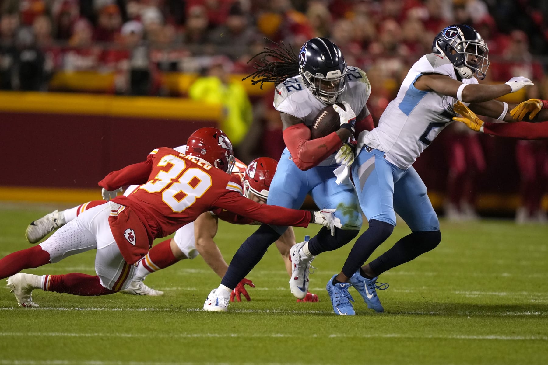 Stopping Titans RB Derrick Henry a goal for Chiefs - The San Diego  Union-Tribune