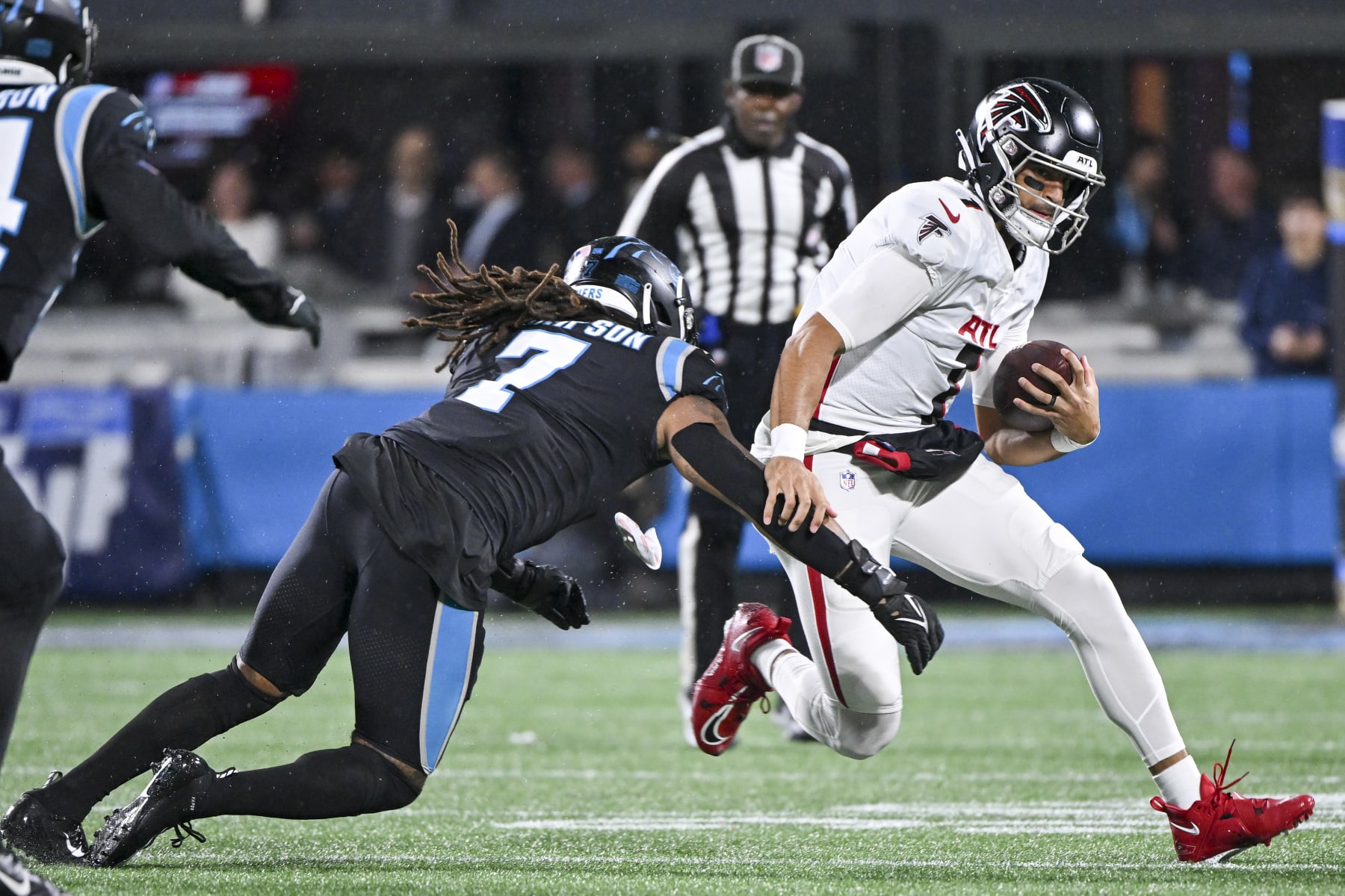 Commanders outrun Falcons, intercept Mariota in end zone for the win